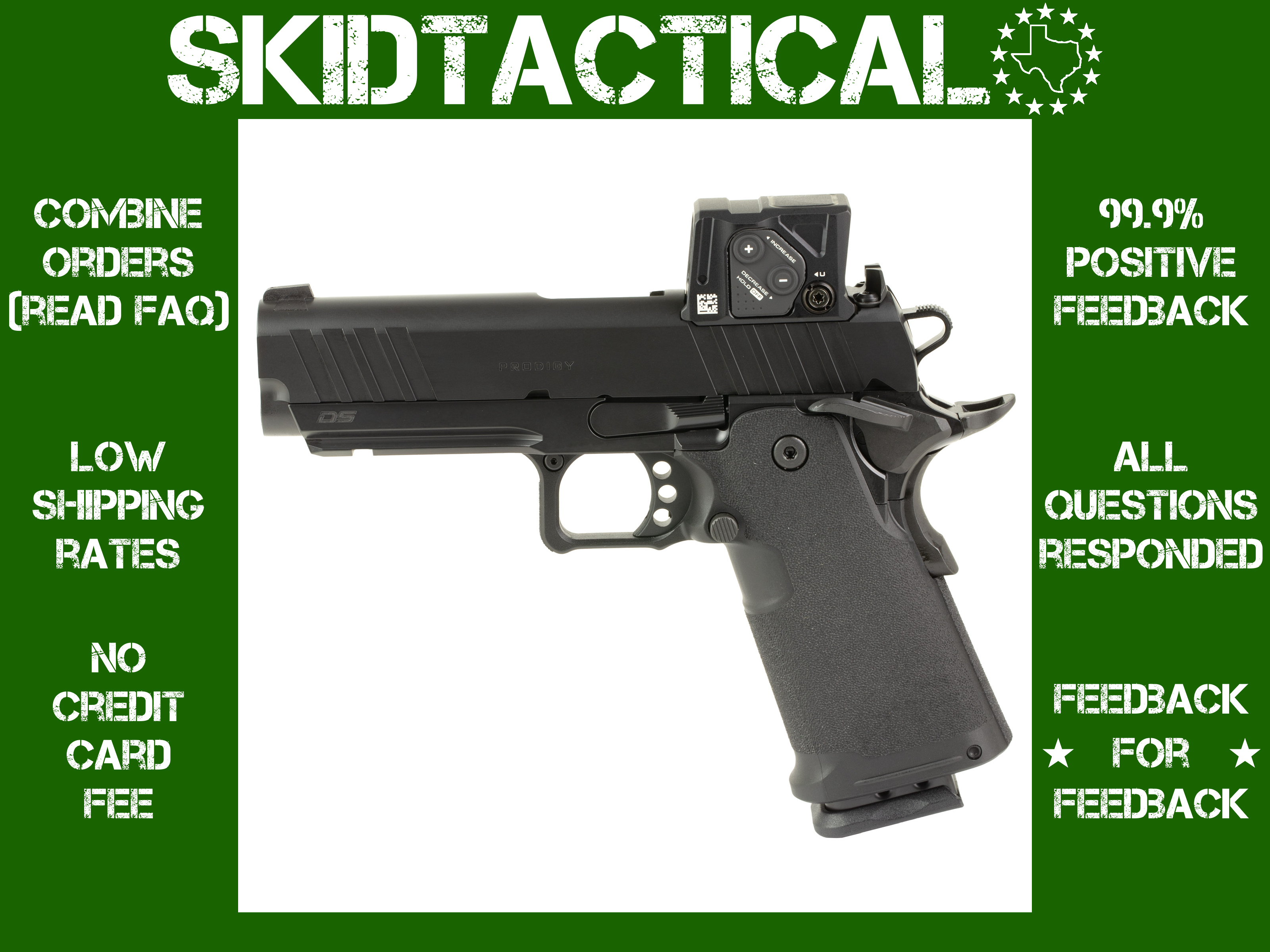 Springfield Prodigy Compact 1911 4.25" 9MM 18 Rounds Adjustable Sights - Bl-img-0