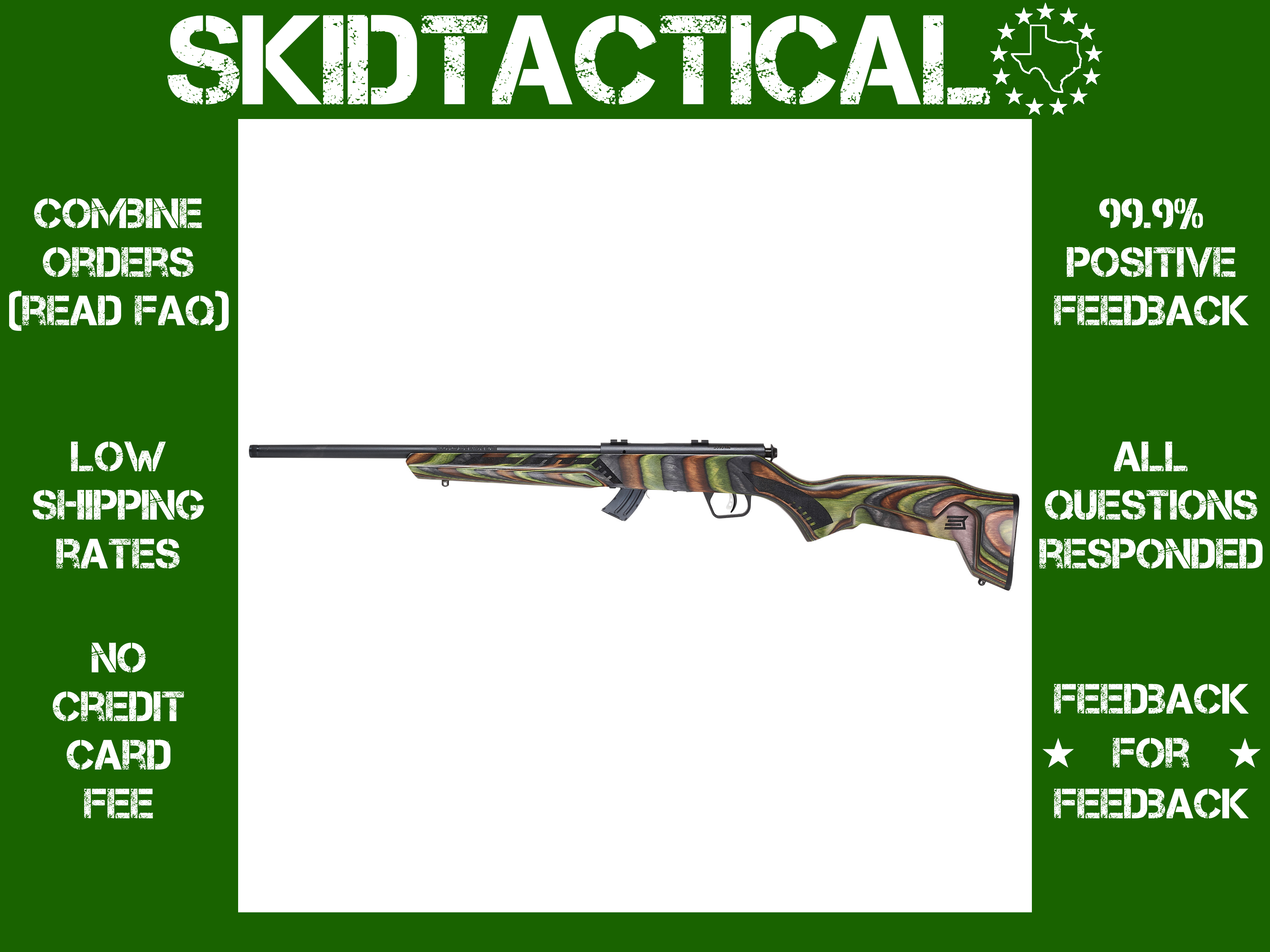 Savage Arms Mark II Minimalist Rifle 16.5" 21 SHARP 10 Rounds - Green-img-0