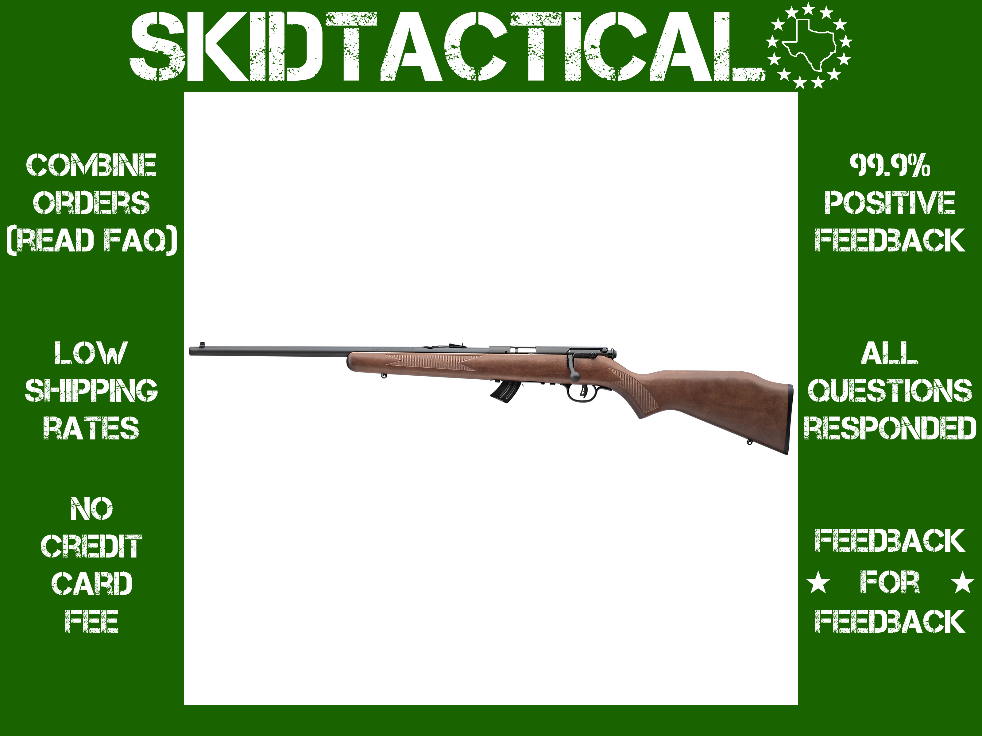 Savage Arms Mark II 20.75" 22 LR 10 Rounds Adjustable Sights Left Hand - Bl-img-0
