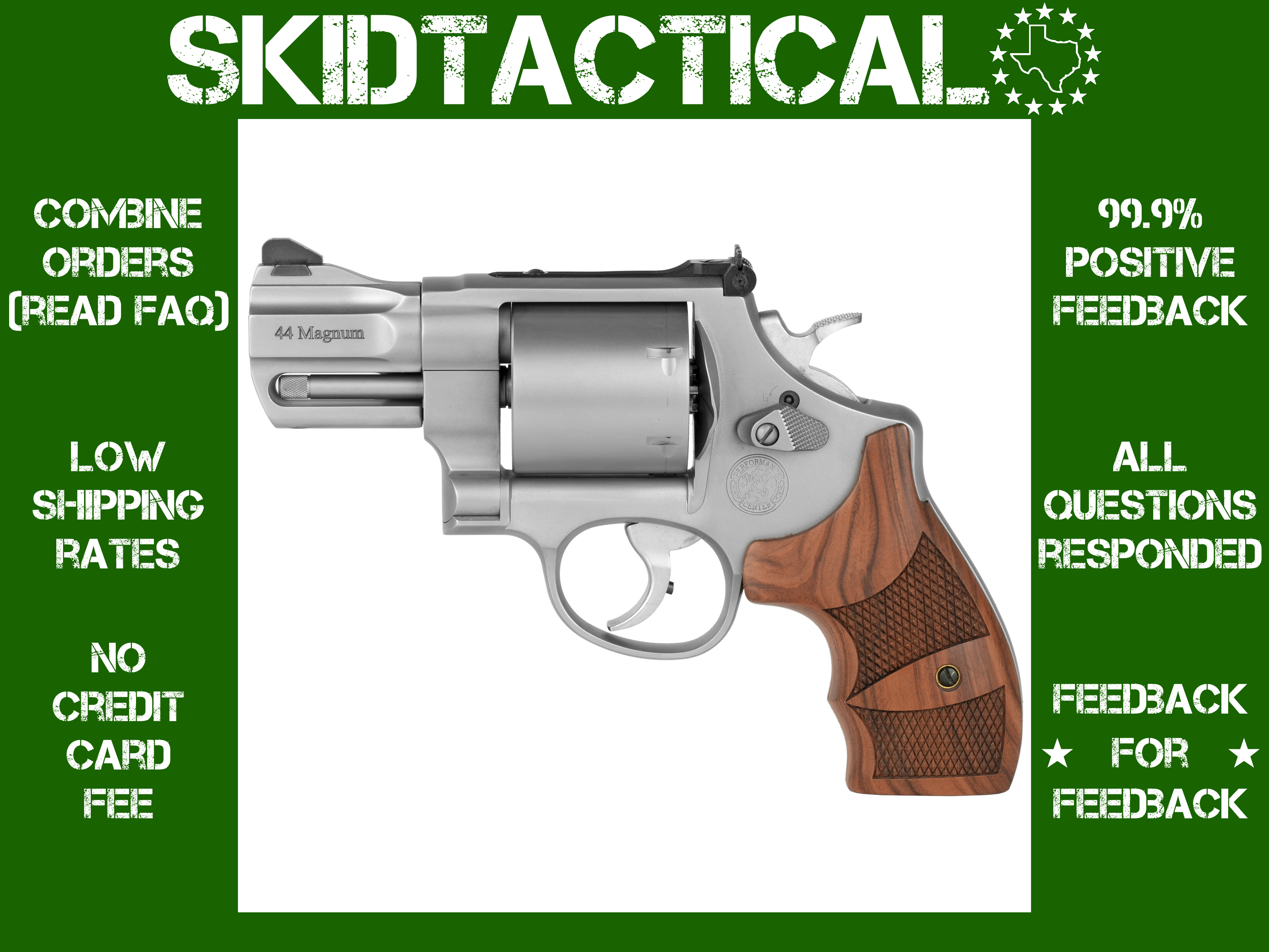 Smith & Wesson 629 Performance Center DA/SA 2.63" 44 Magnum 6 Rounds Adjust-img-0