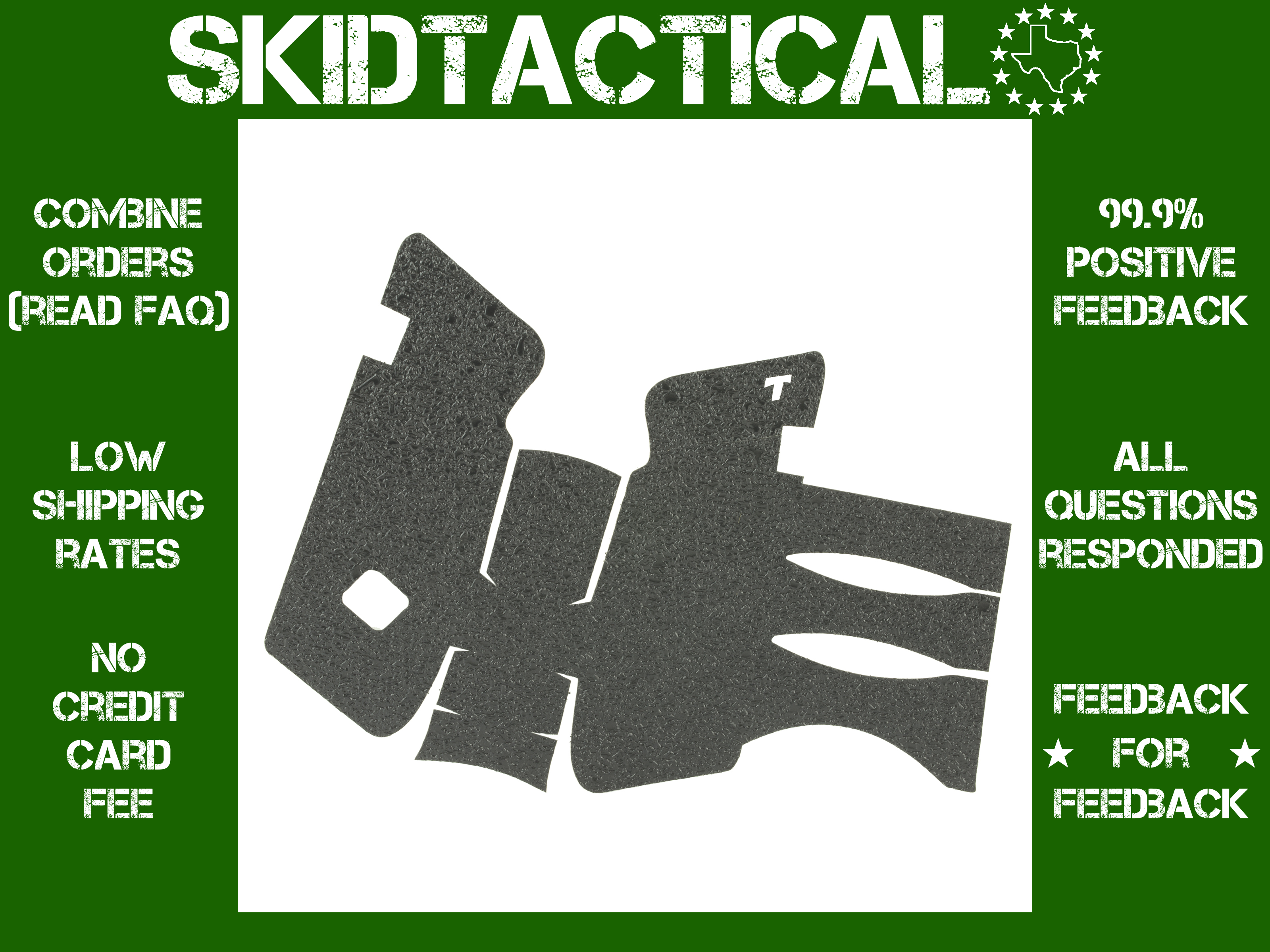 TALON Grips Glock Generation 4 20/21/40/41 No Backstrap Rubber Black