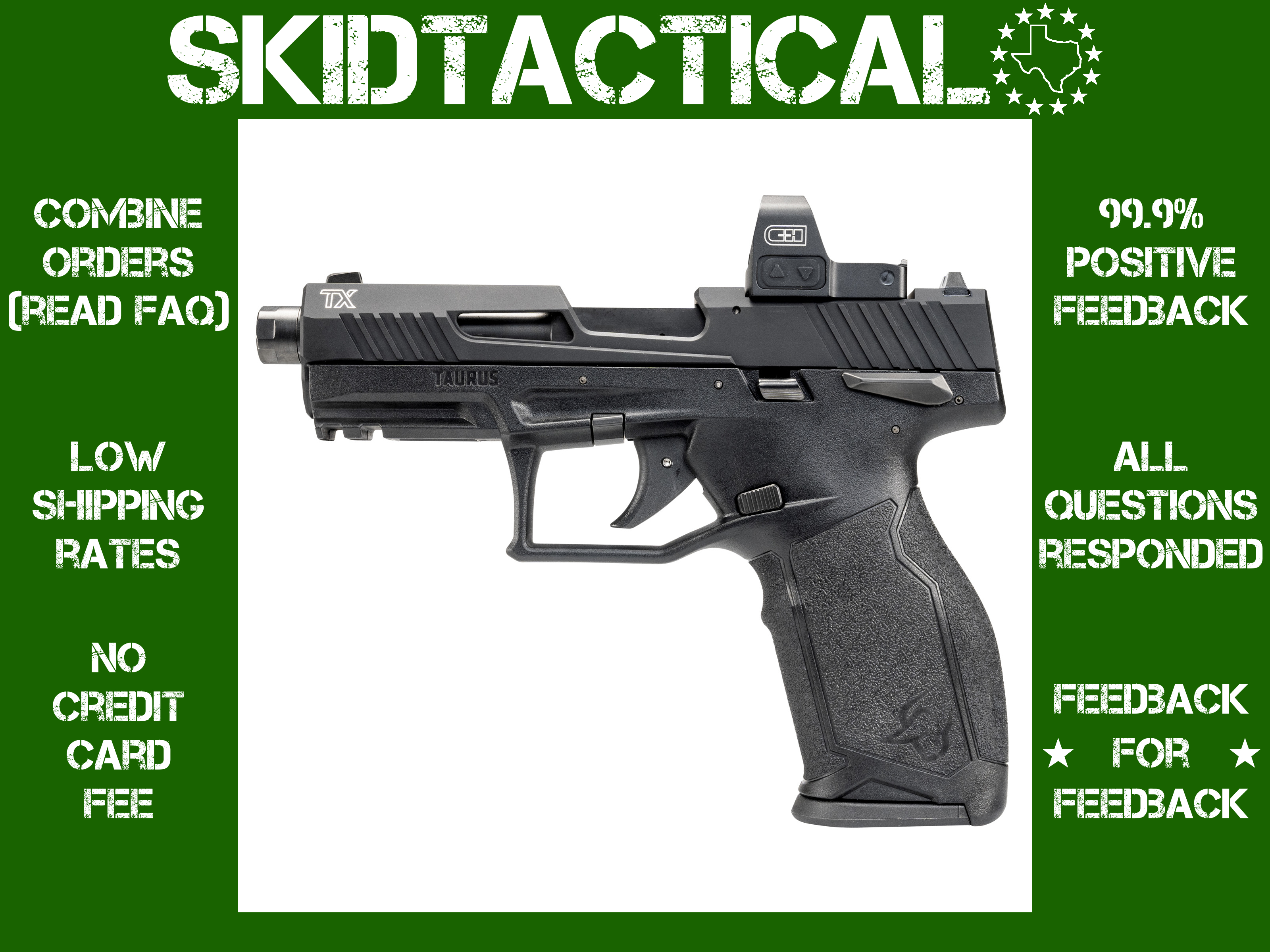 Taurus USA TX22 T.O.R.O. Striker Fired 4.6" Threaded 22 LR 10 Rounds Black-img-0