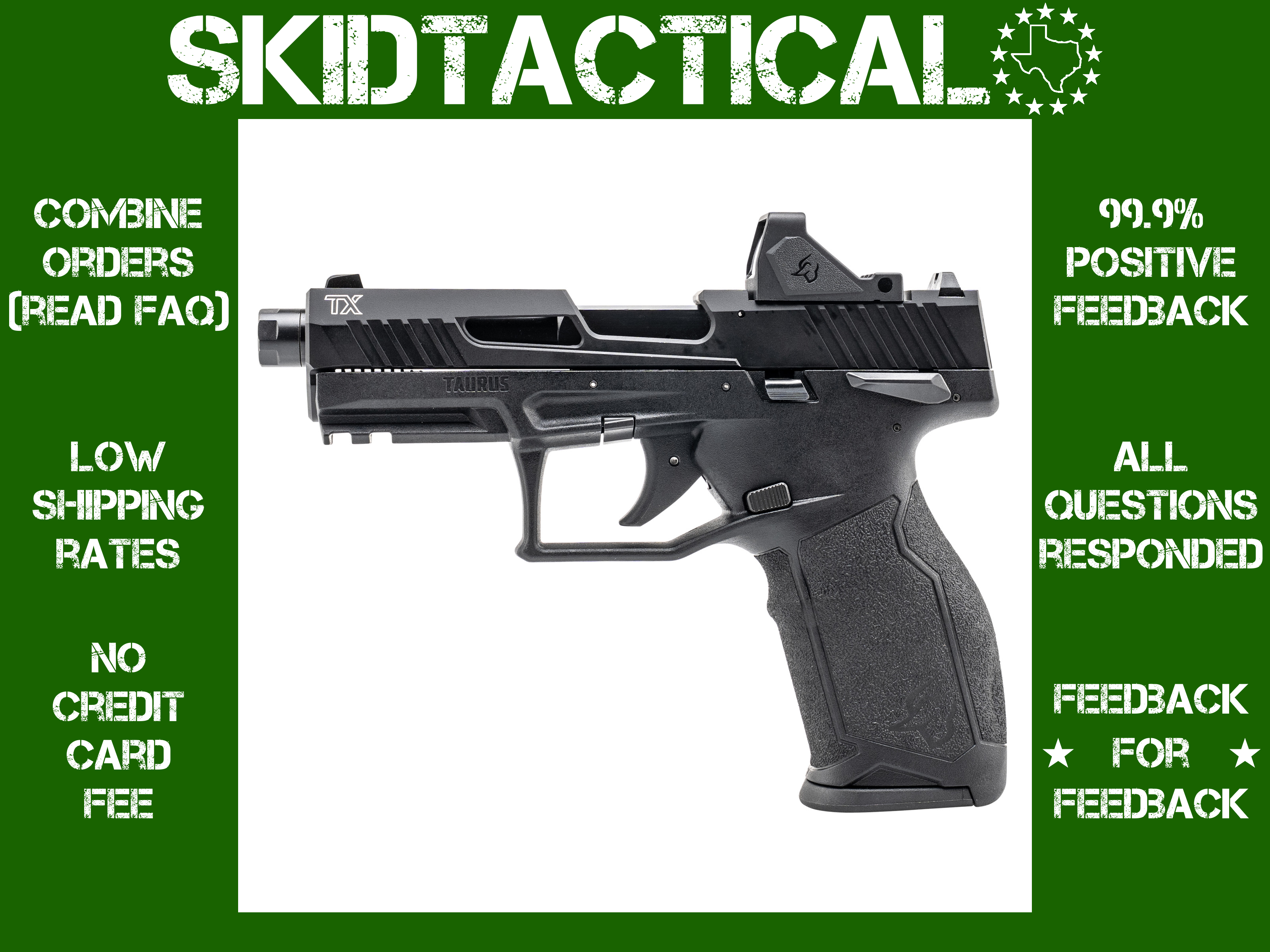Taurus USA TX22 T.O.R.O. Striker Fired 4.6" Threaded 22 LR 22 Rounds Black-img-0