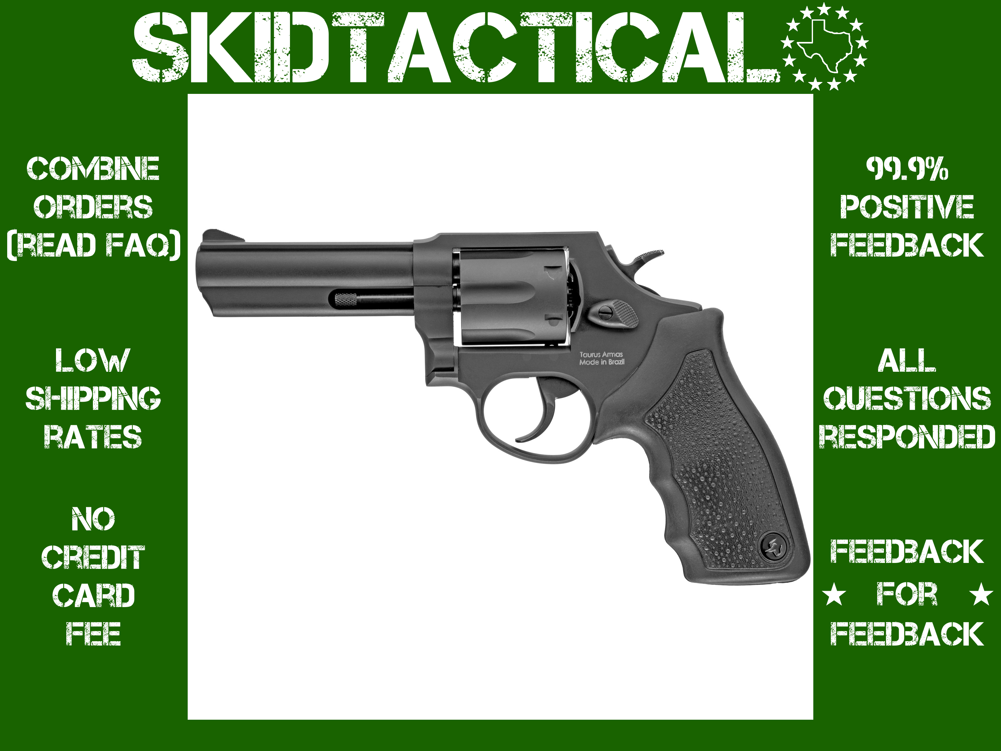 Taurus USA 65 4" 357 Magnum 6 Rounds Fixed Sights - Black-img-0