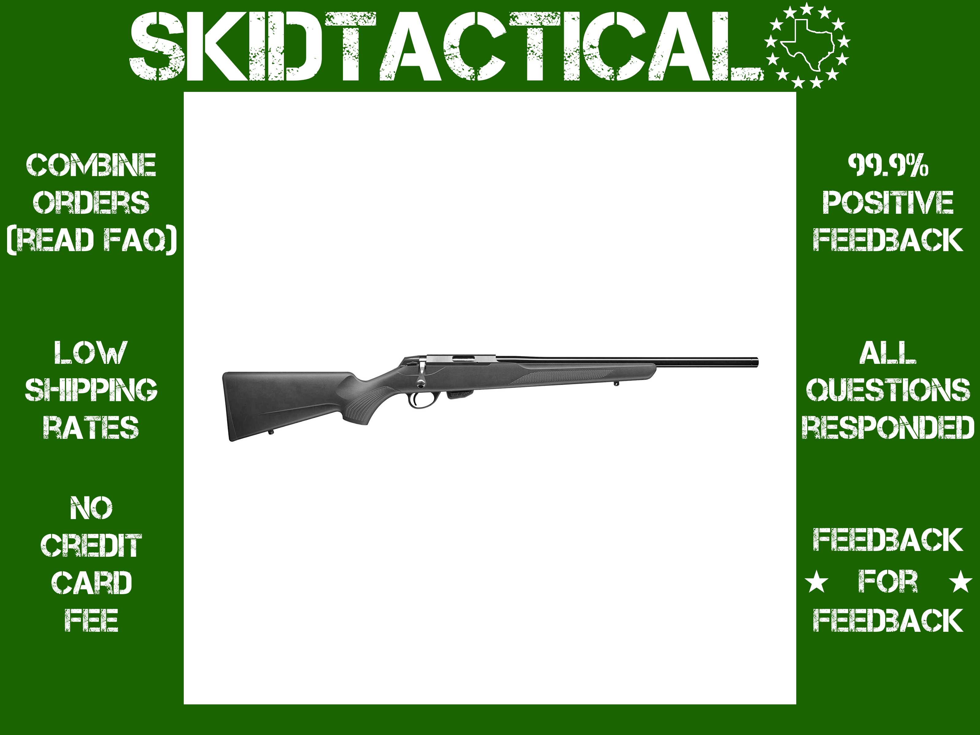 Tikka T1x 20" 22 LR 10 Rounds - Black-img-0