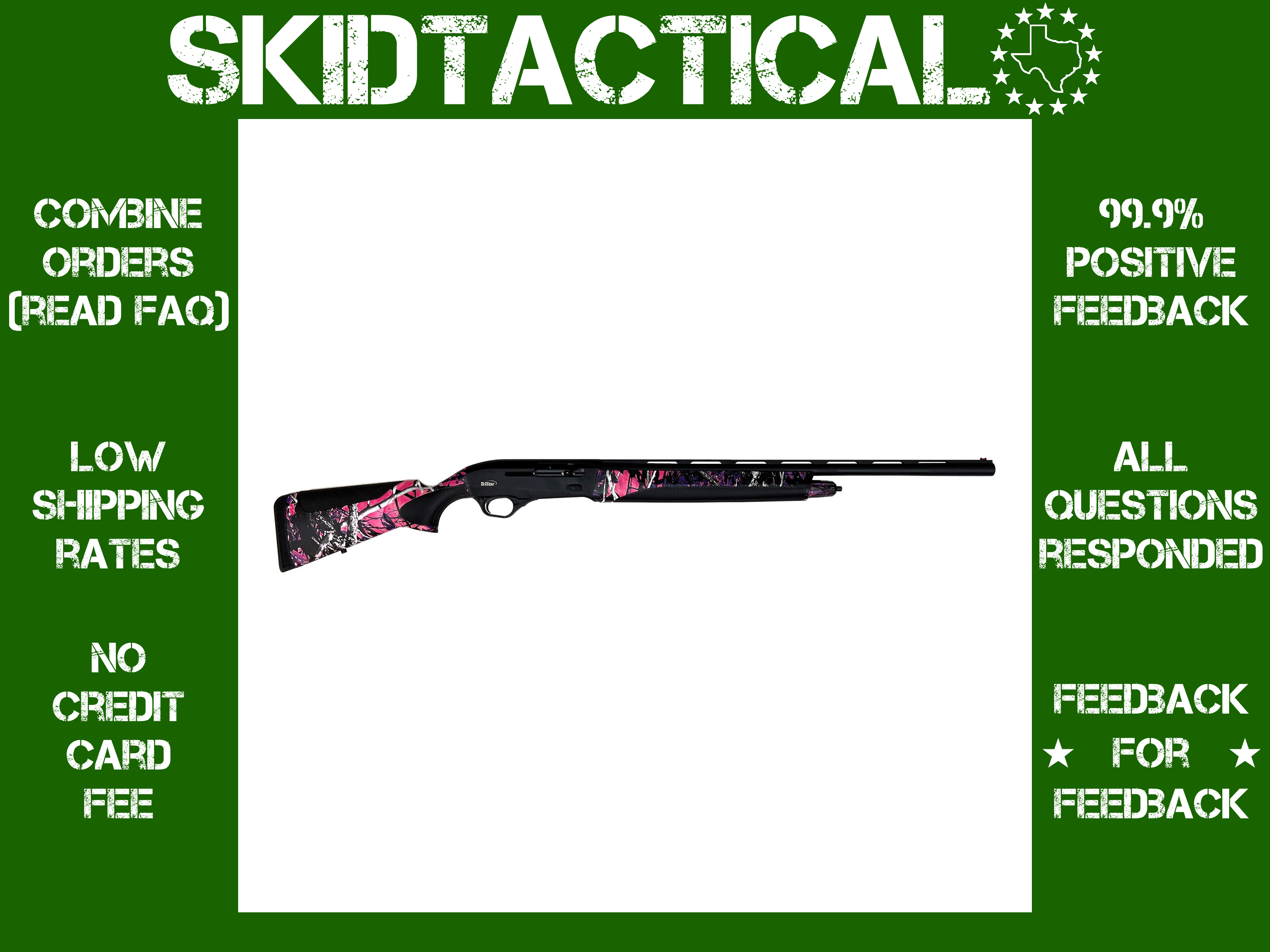 TriStar Raptor II 24" 20 Gauge 3" 5 Rounds Fiber Optic - Muddy Girl-img-0