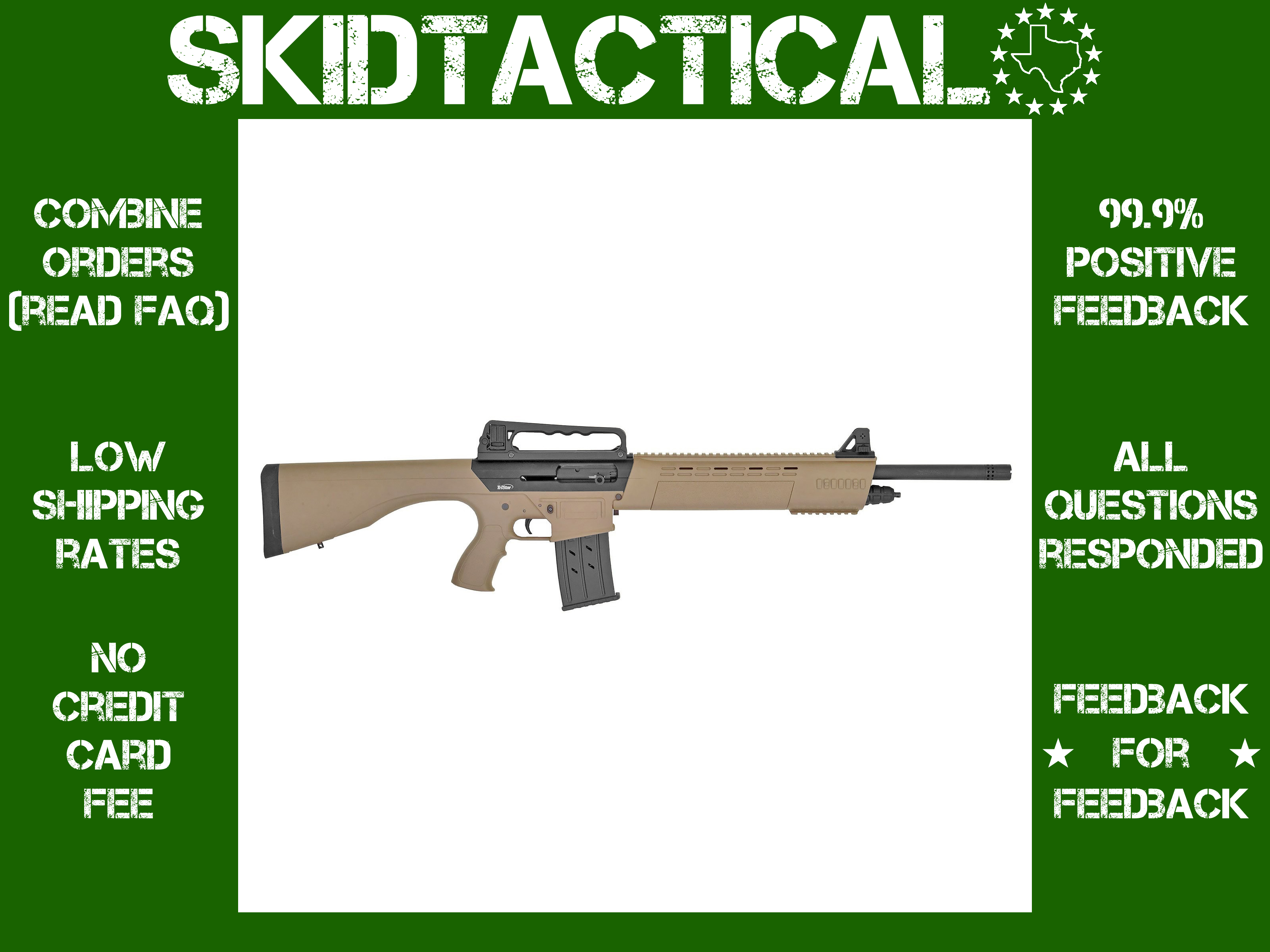 TriStar KRX Tactical 20" 12 Gauge 3" 5 Rounds - Flat Dark Earth-img-0