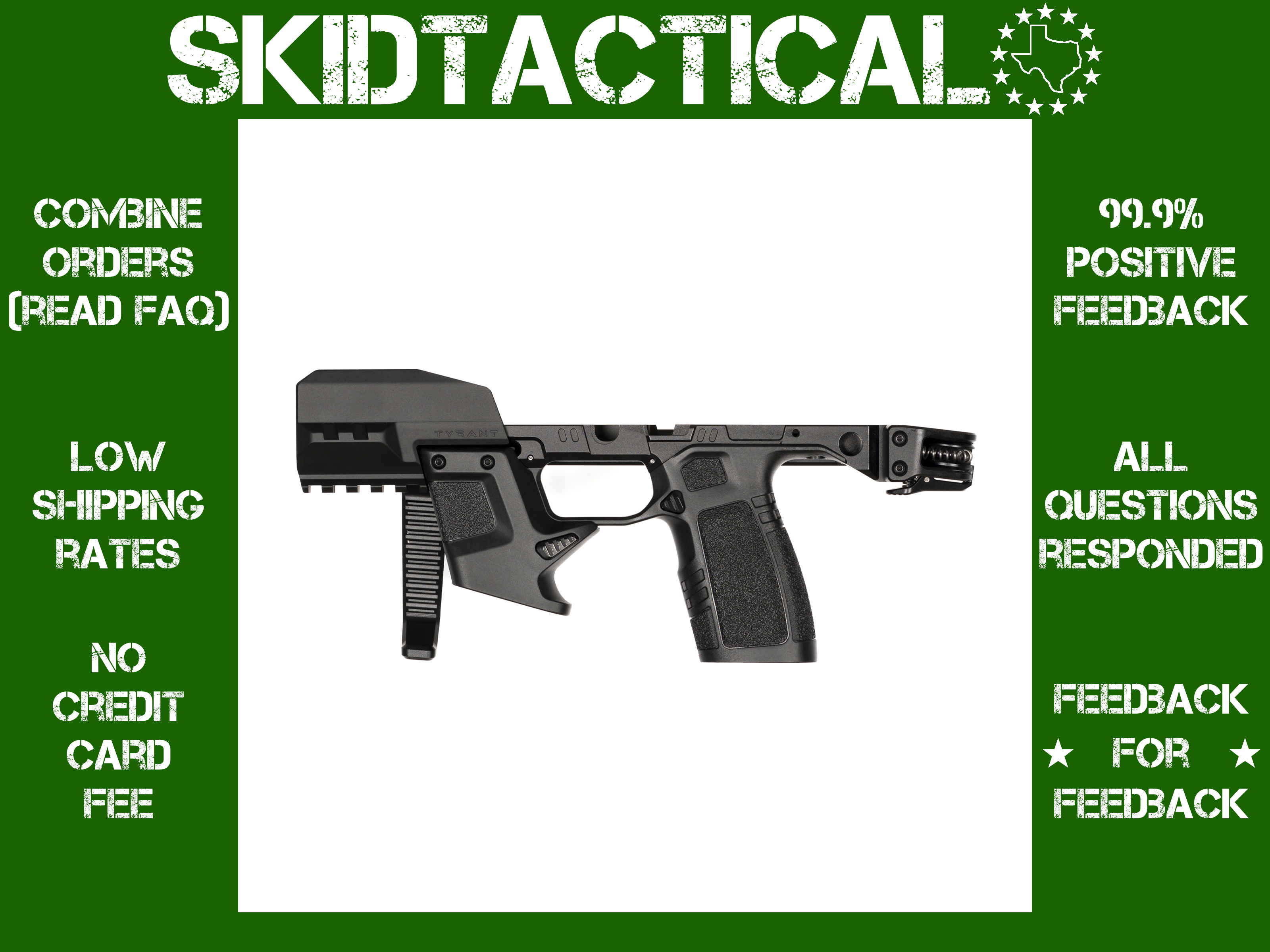 Tyrant CNC Sig P365 FCU and Slide TWS Chassis - Black-img-0