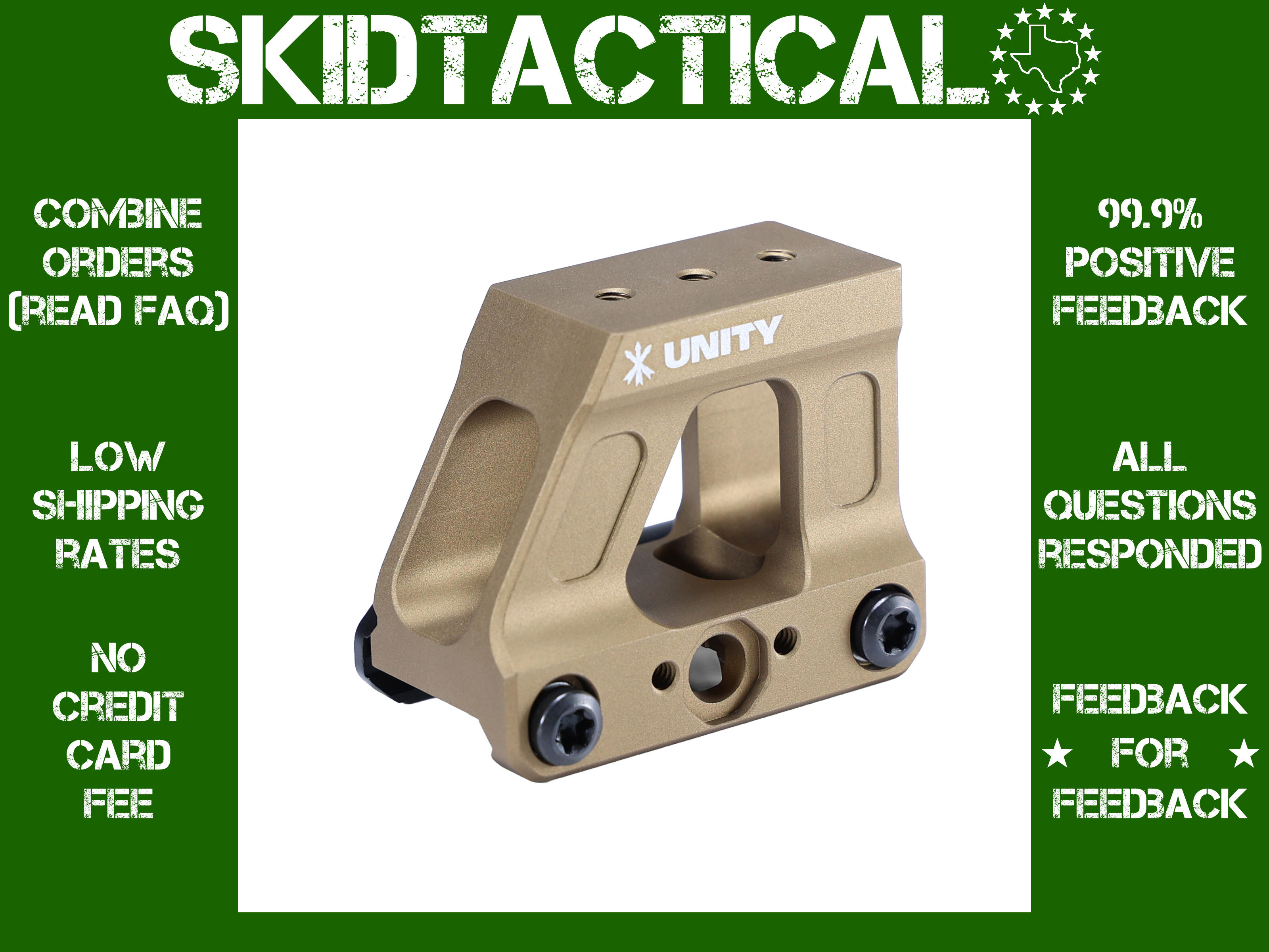Unity Tactical Trijicon RMR MRDS Mount - Flat Dark Earth - Scope ...