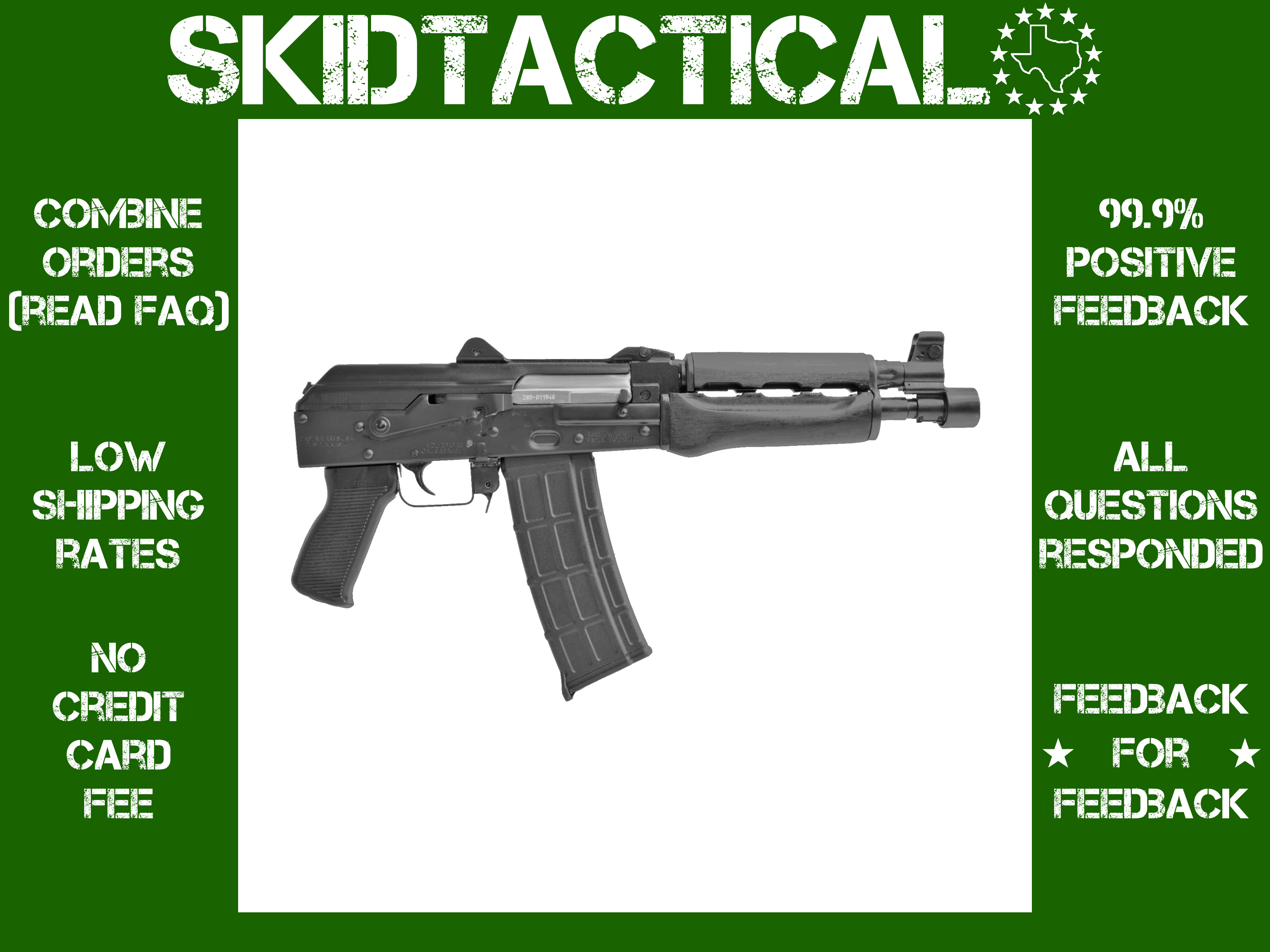 Zastava ZPAP85 AK 10" 223 Remington 556NATO 30 Rounds - Black-img-0