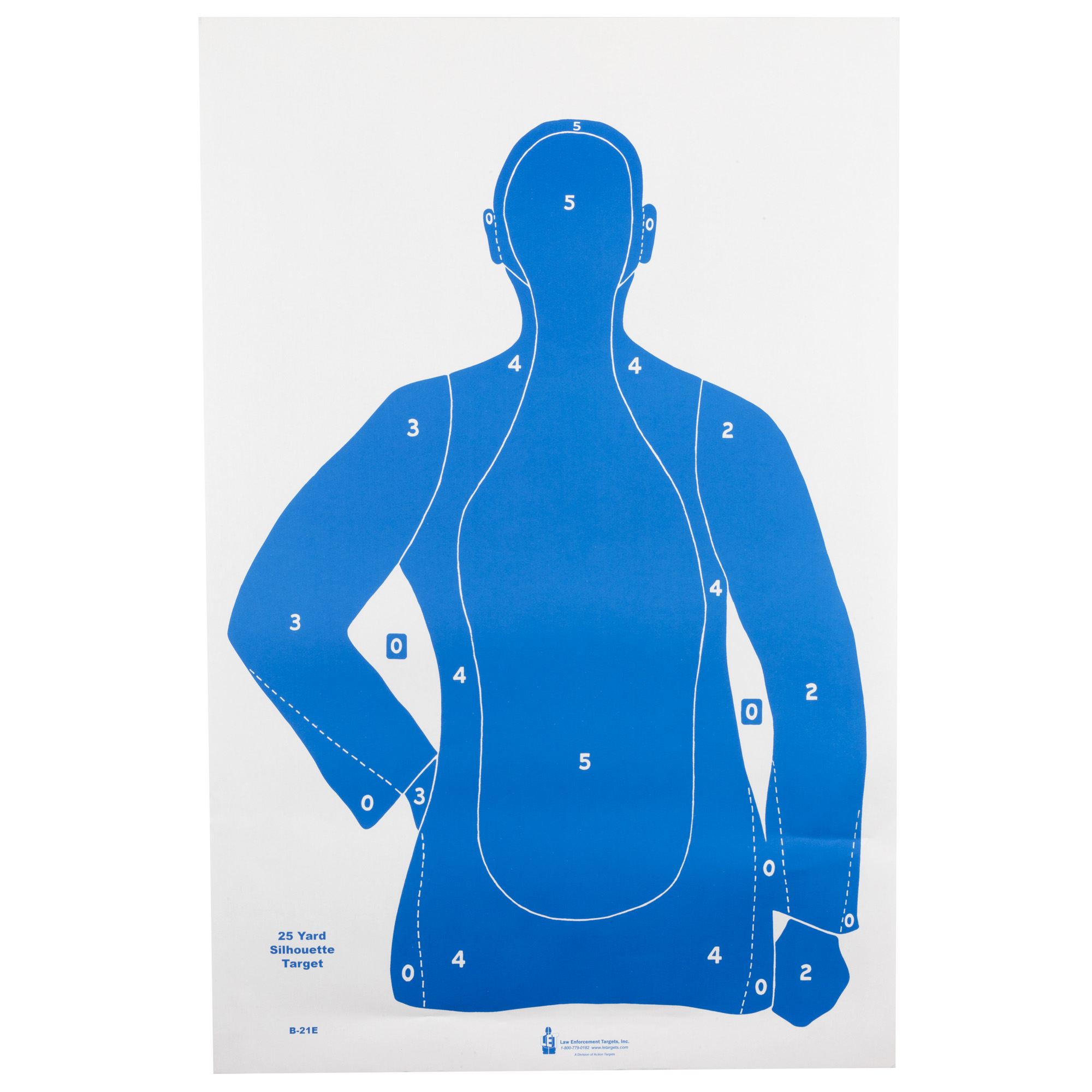 Action Target B-21 Qualification Target (Blue) – 100 Pack