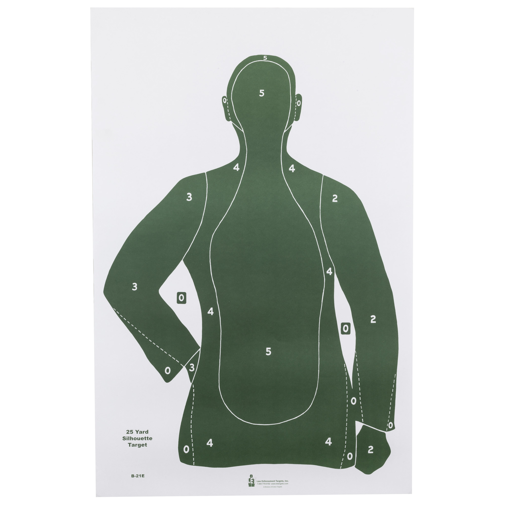 Action Target B-21 Qualification Target (Green) – 100 Pack