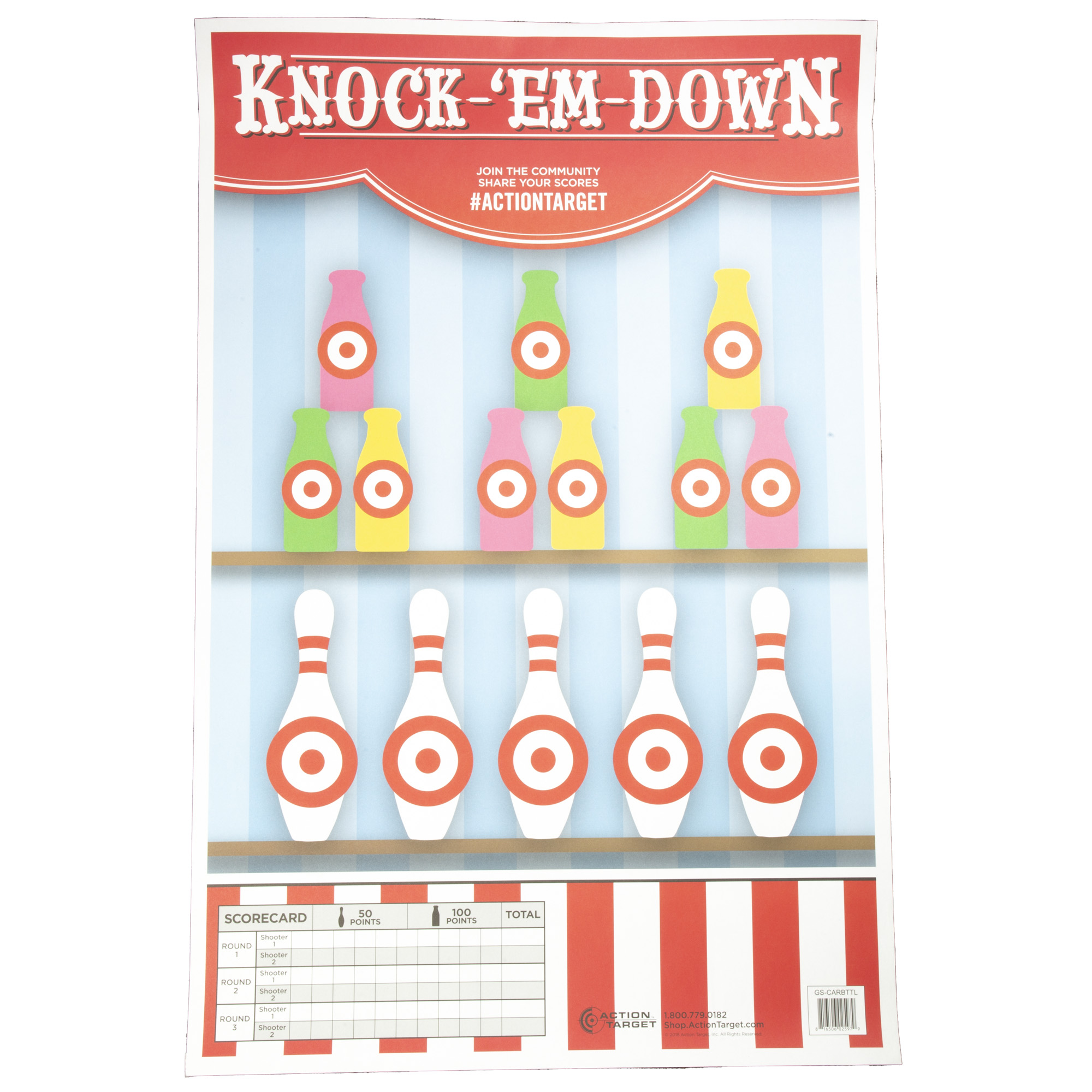 Action Target Knock-‘Em-Down Target