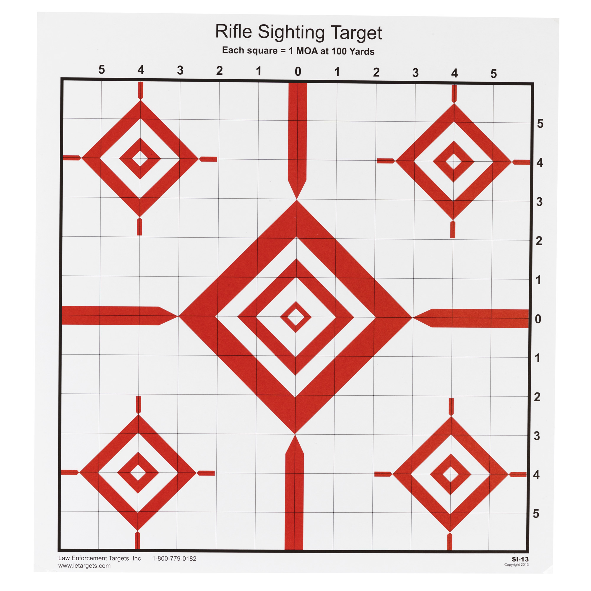 Action Target Advanced Rifle Sighting Target – 100 Pack