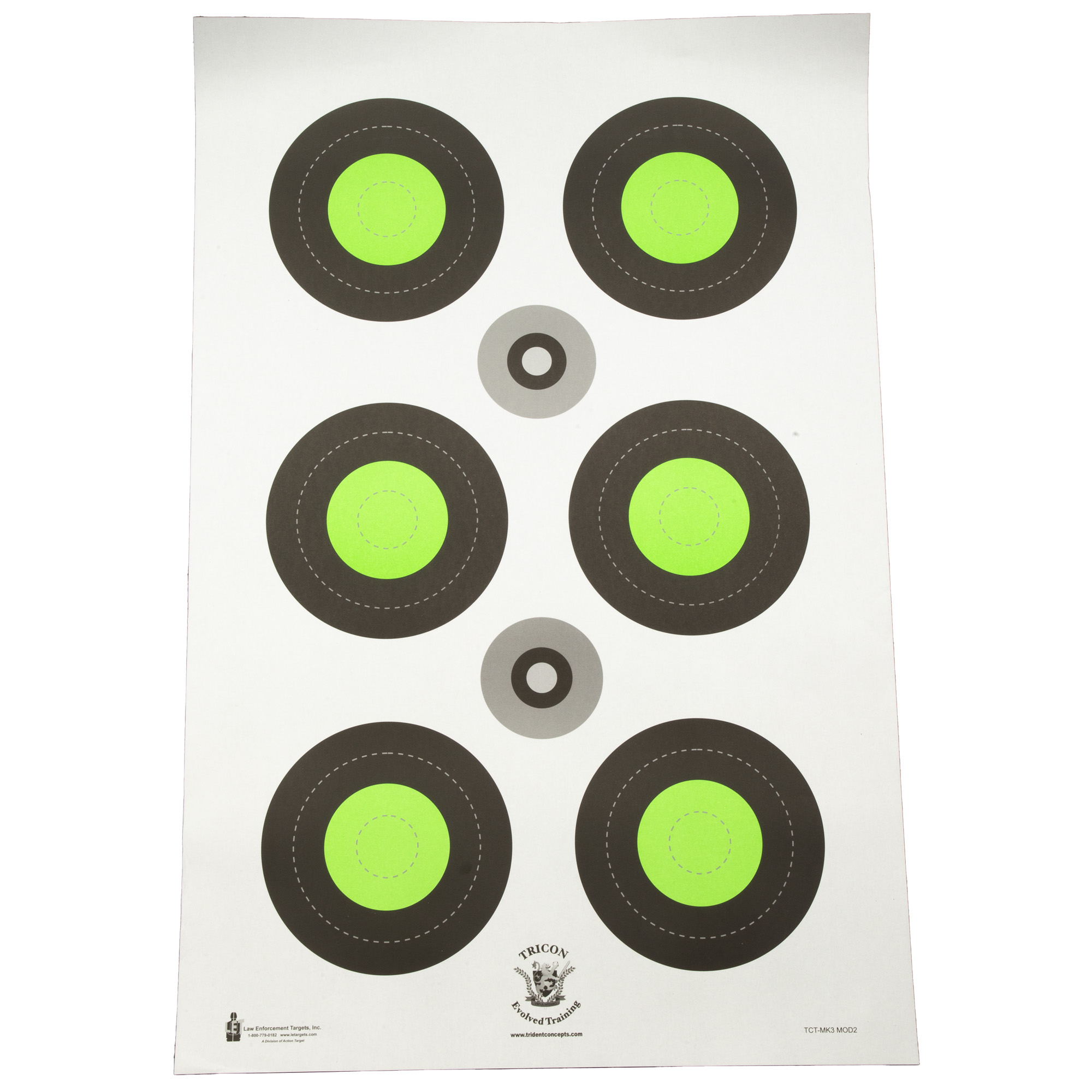 Action Target Trident Concepts Fluorescent Green