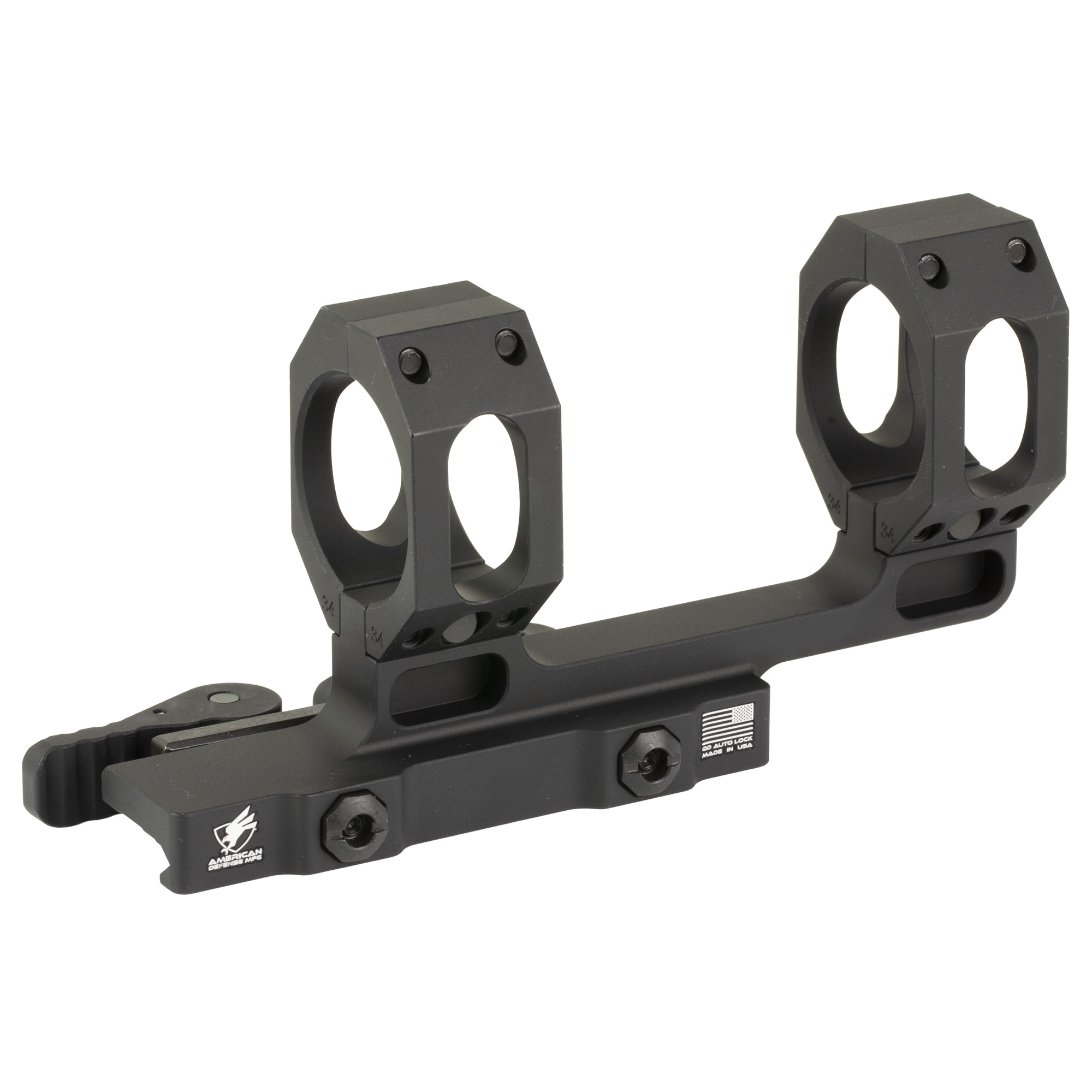 American Defense Mfg. (ADM) Picatinny AD-RECON Mount 34mm Medium – Black