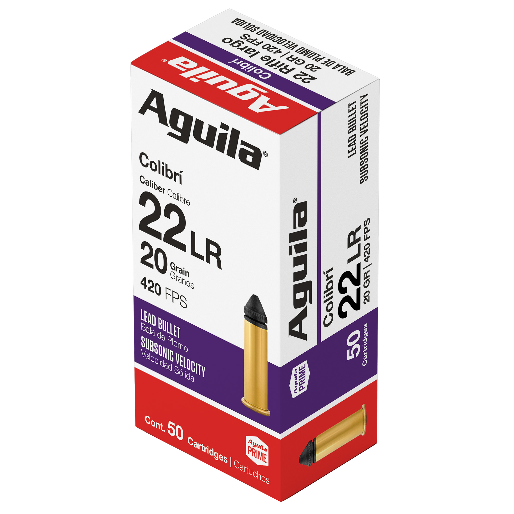 Aguila Colibri 22 LR 20gr Solid Point – 50rd