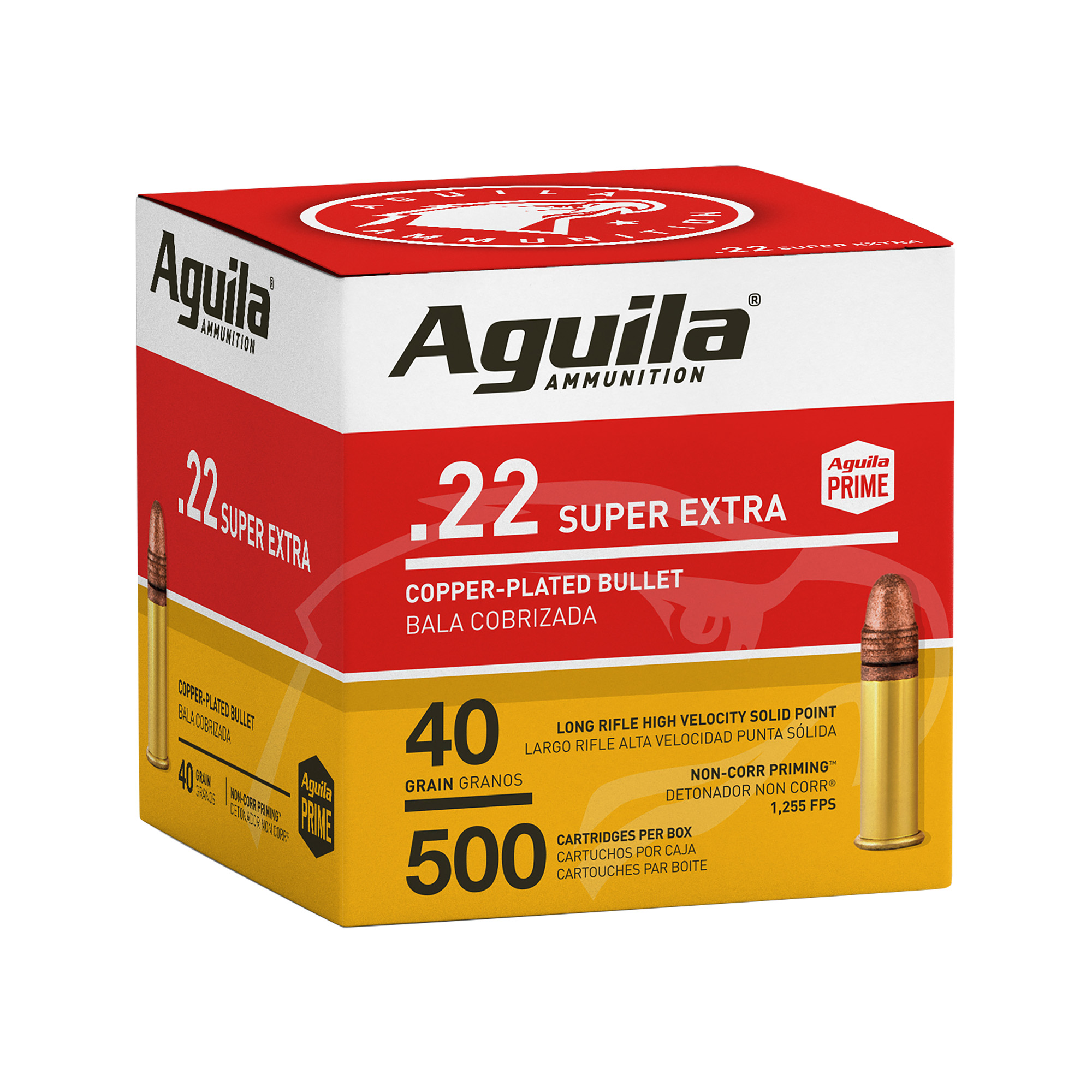 Aguila Rimfire 22 LR Hi-Velocity 40gr Solid Point – 500rd