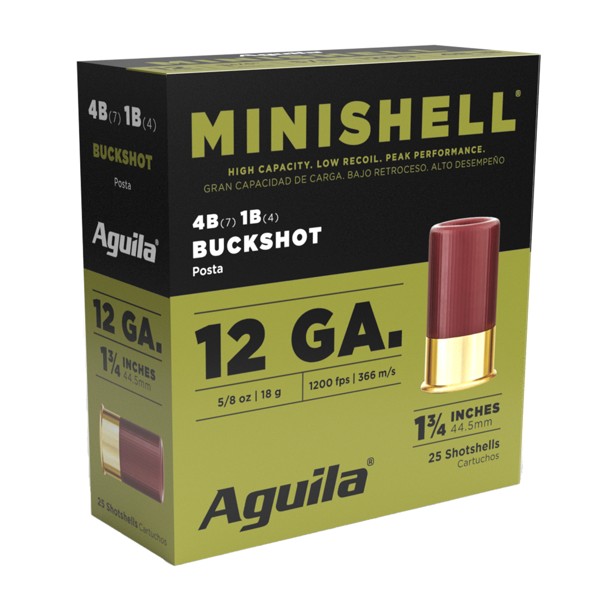 Aguila Minishell 12 Gauge 1.75″ Buckshot – 25rd