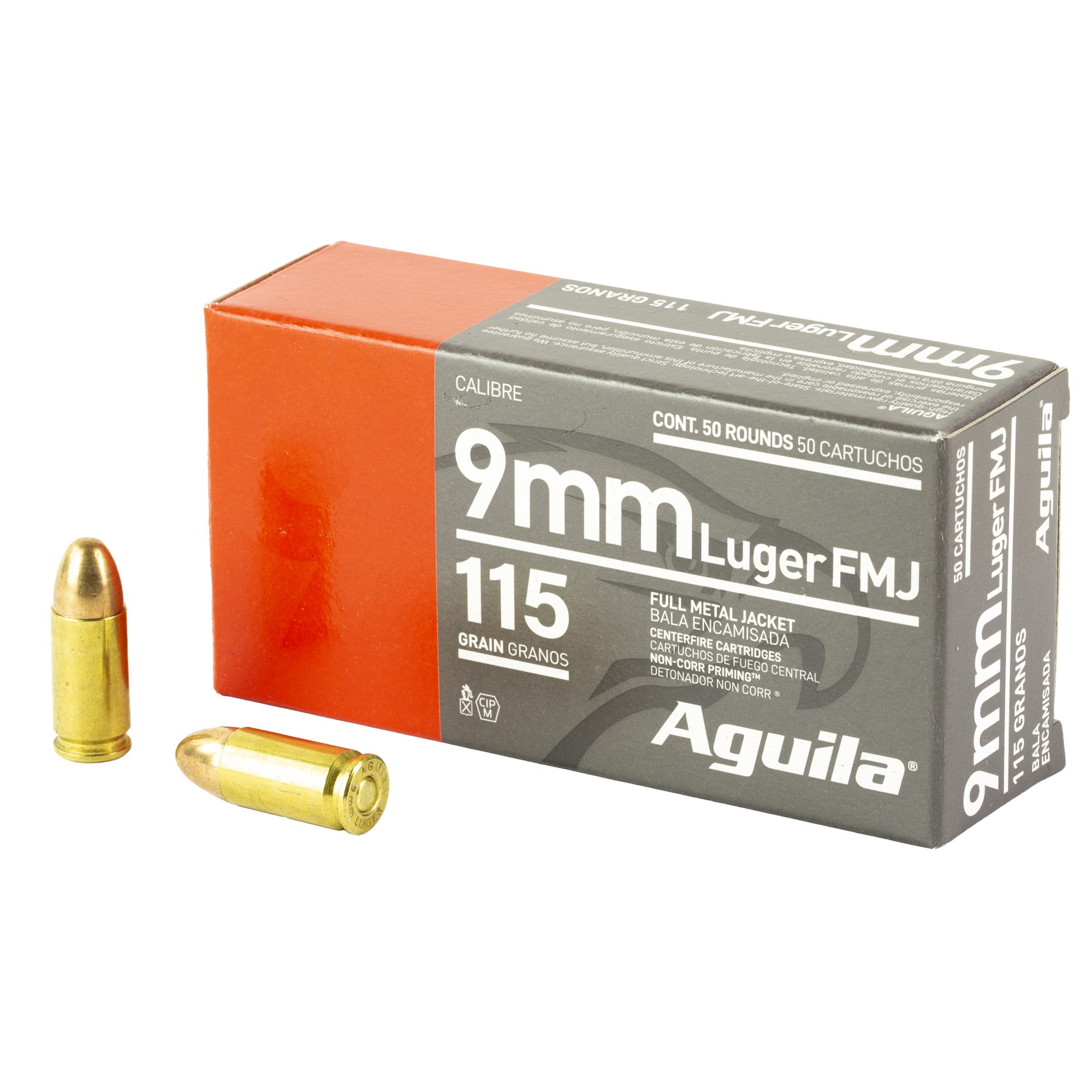 Aguila Pistol 9mm 115gr Full Metal Jacket – 50rd