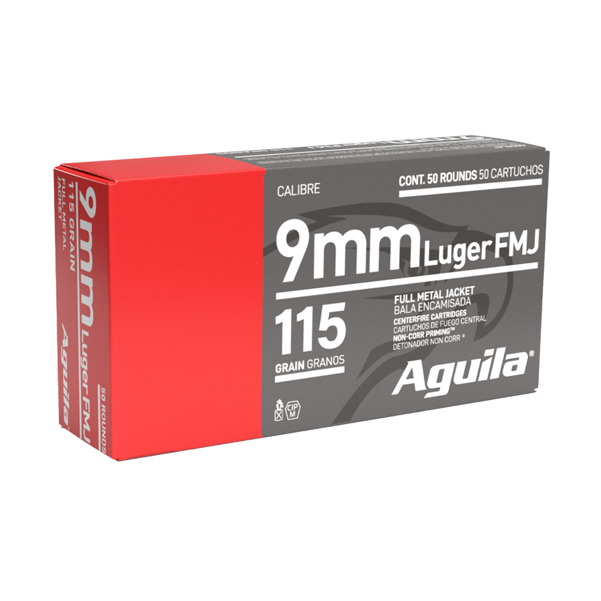 Aguila Pistol 9mm 115gr Full Metal Jacket – 50rd