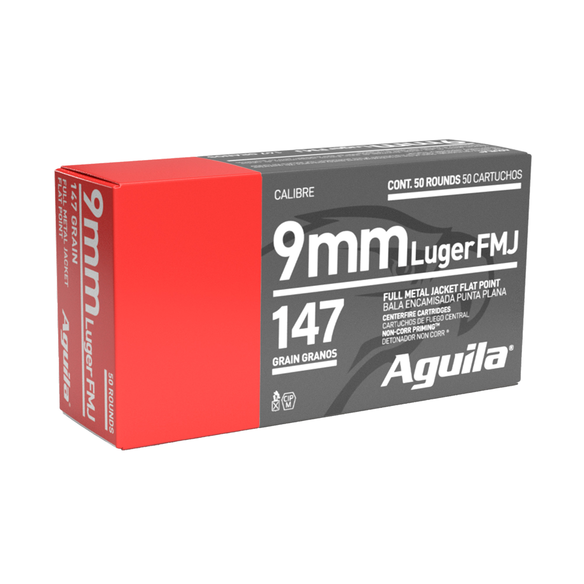 Aguila Pistol 9mm 147gr Full Metal Jacket Flat – 50rd