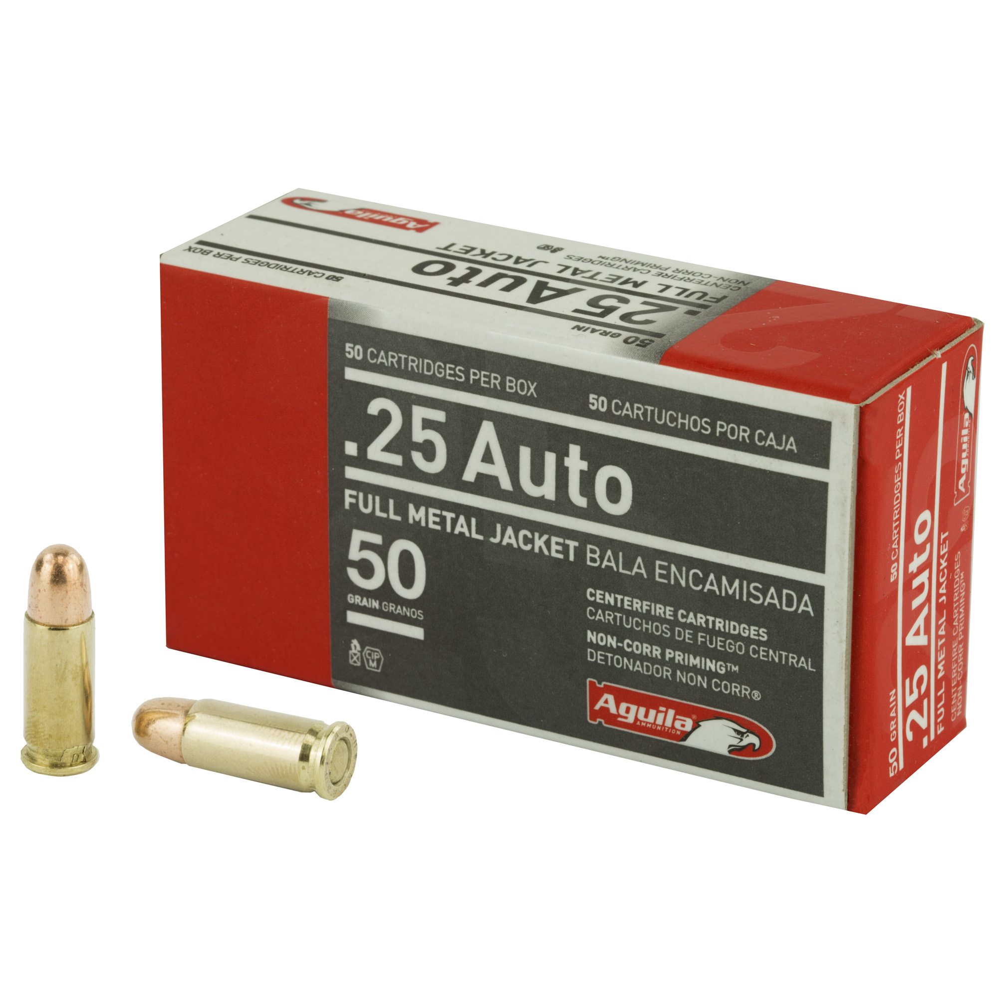 Aguila Pistol 25 ACP 50gr Full Metal Jacket – 50rd