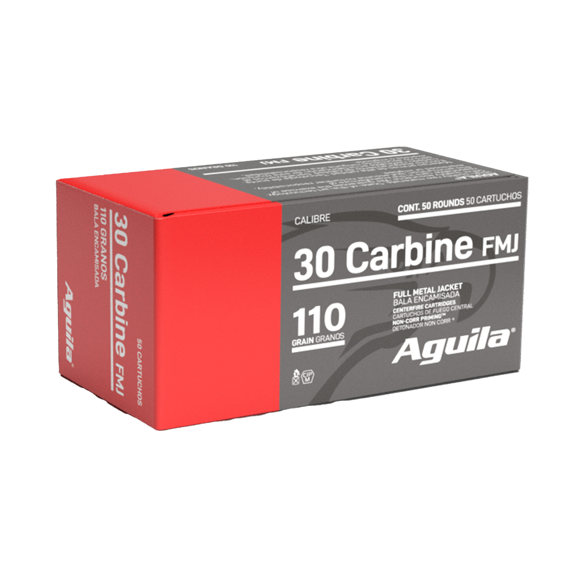 Aguila Rifle 30 Carbine 110gr Full Metal Jacket – 50rd