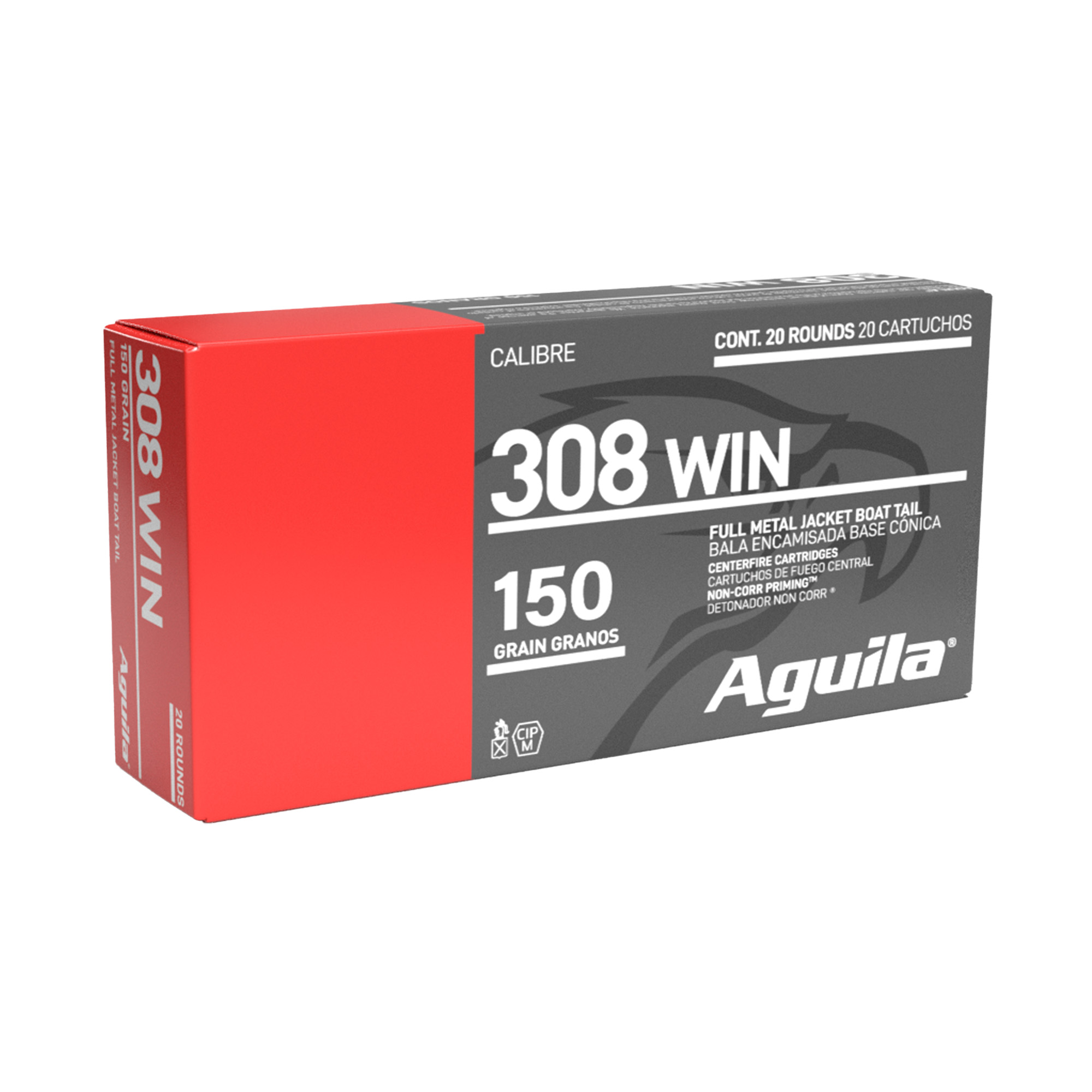 Aguila Rifle 308 Winchester 150gr Full Metal Jacket – 20rd