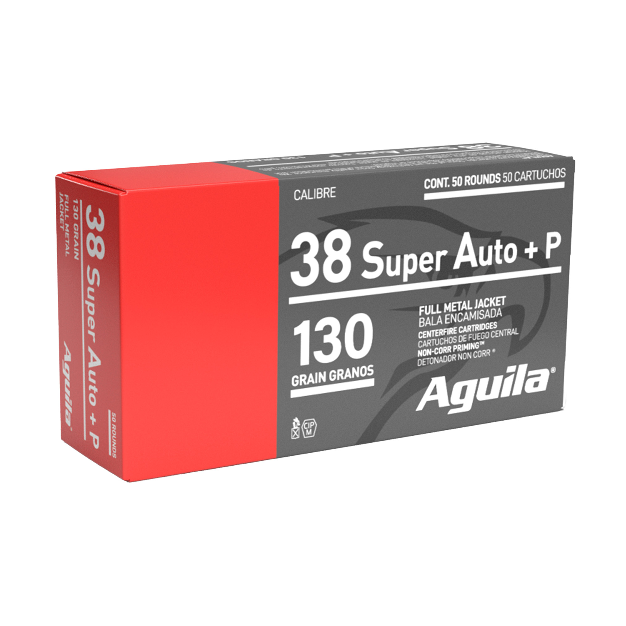 Aguila Pistol 38 Super 130gr Full Metal Jacket – 50rd