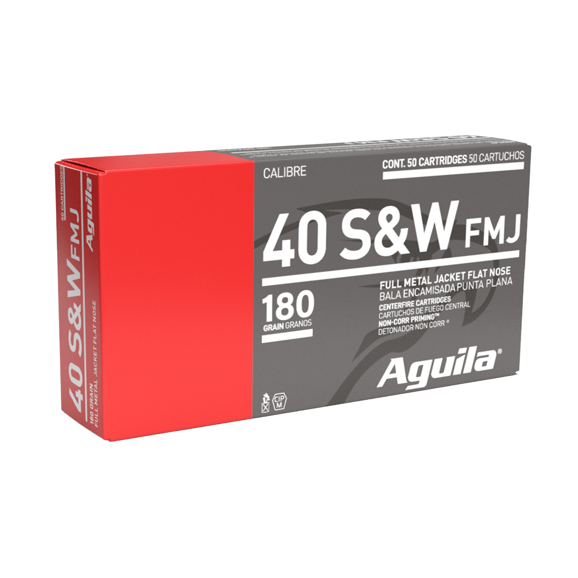 Aguila Pistol 40 S&W 180gr Full Metal Jacket – 50rd