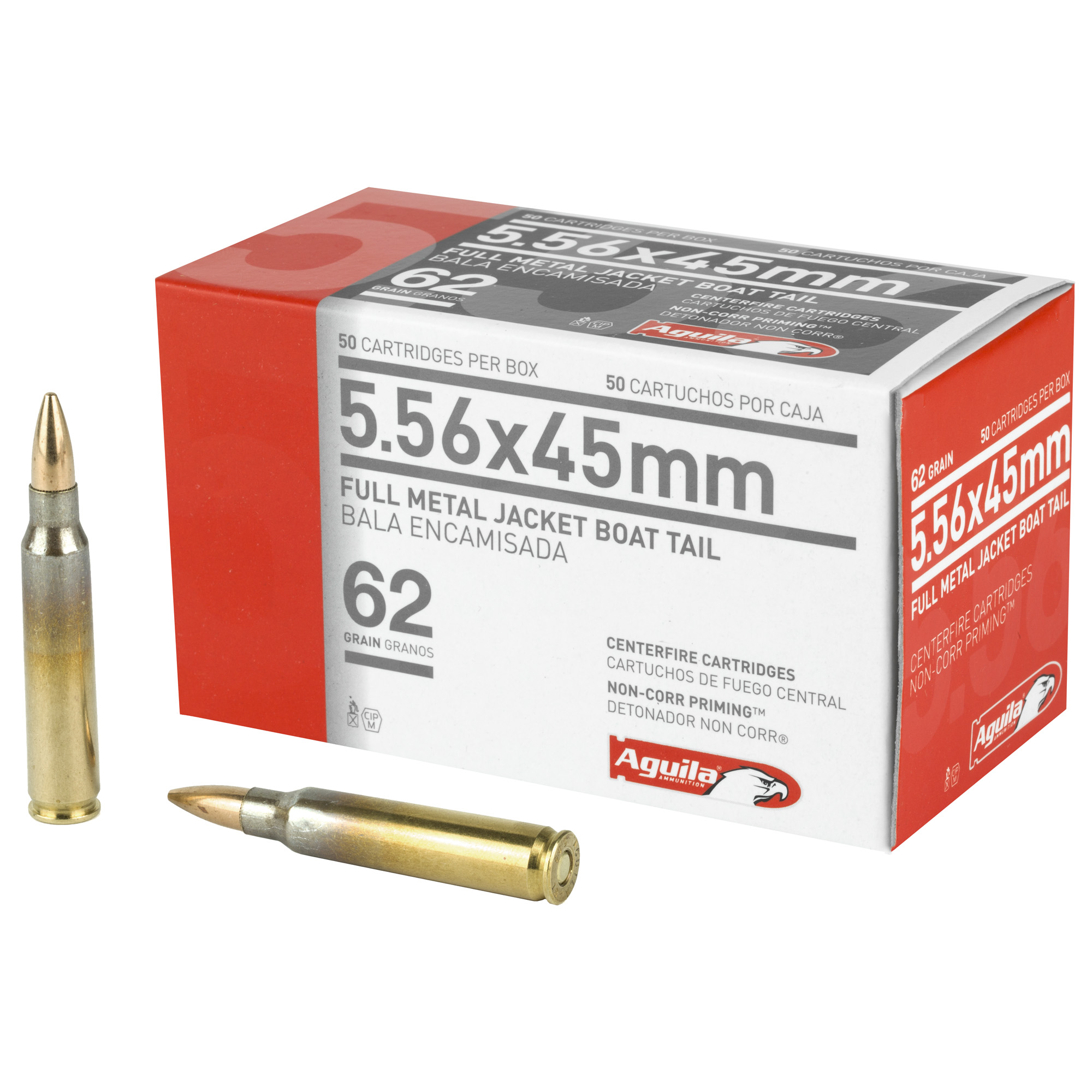 Aguila Rifle 5.56 NATO 62gr Full Metal Jacket – 50rd