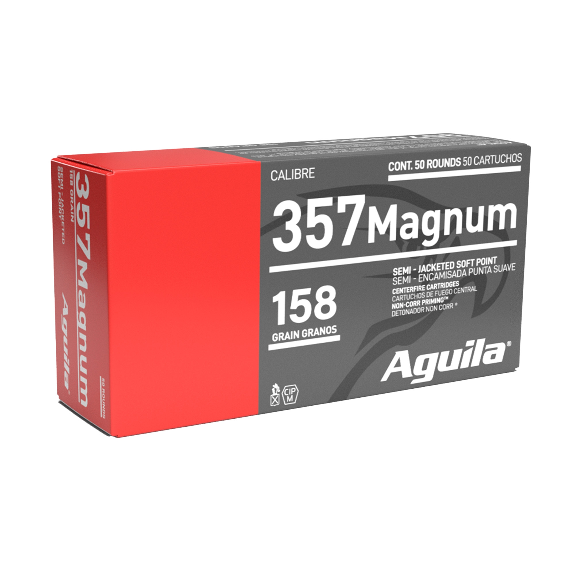 Aguila Pistol 357 Magnum 158gr Semi Jacketed Soft Point – 50rd