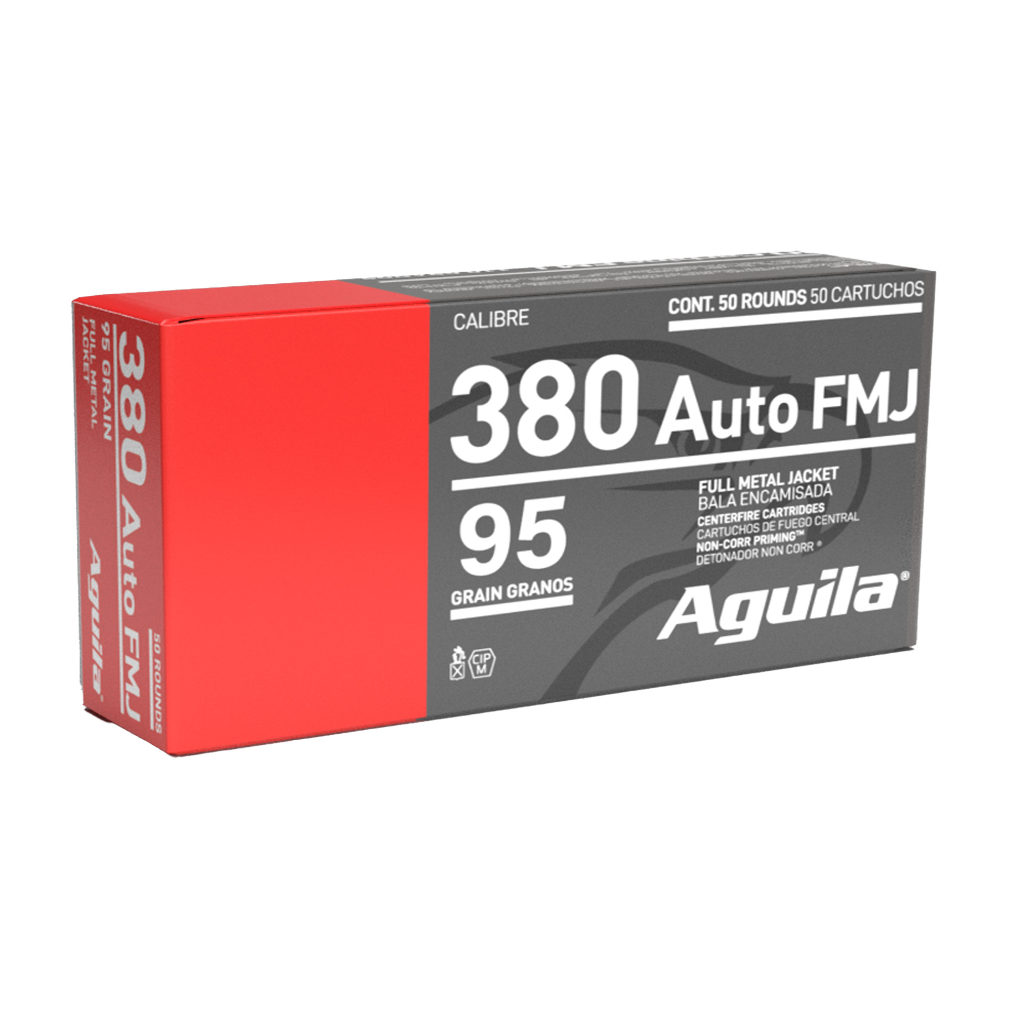 Aguila Pistol 380 ACP 95gr Full Metal Jacket – 50rd