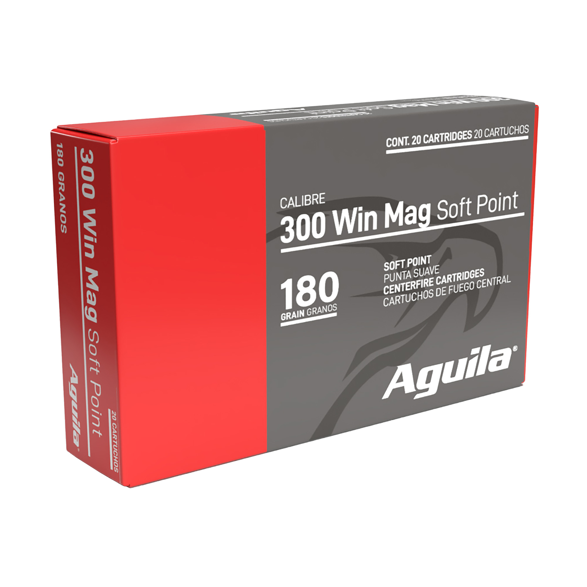 Aguila Rifle 300 Winchester Magnum 180gr Soft Point – 20rd