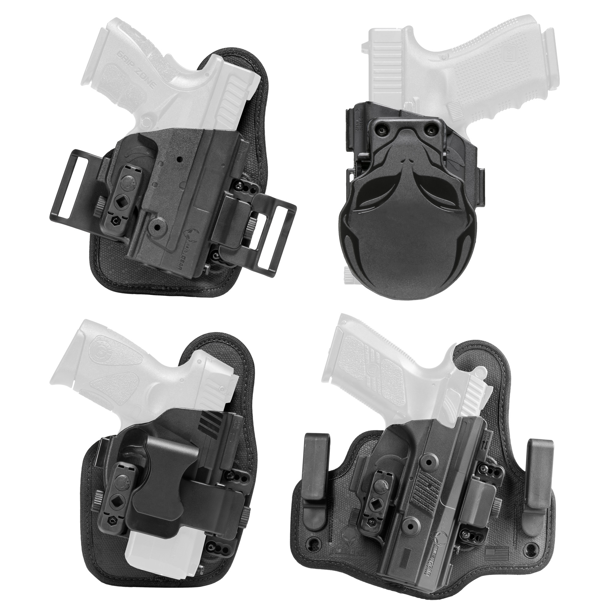 Alien Gear Holsters 1911 Government Core Carry Package Right Hand – Black