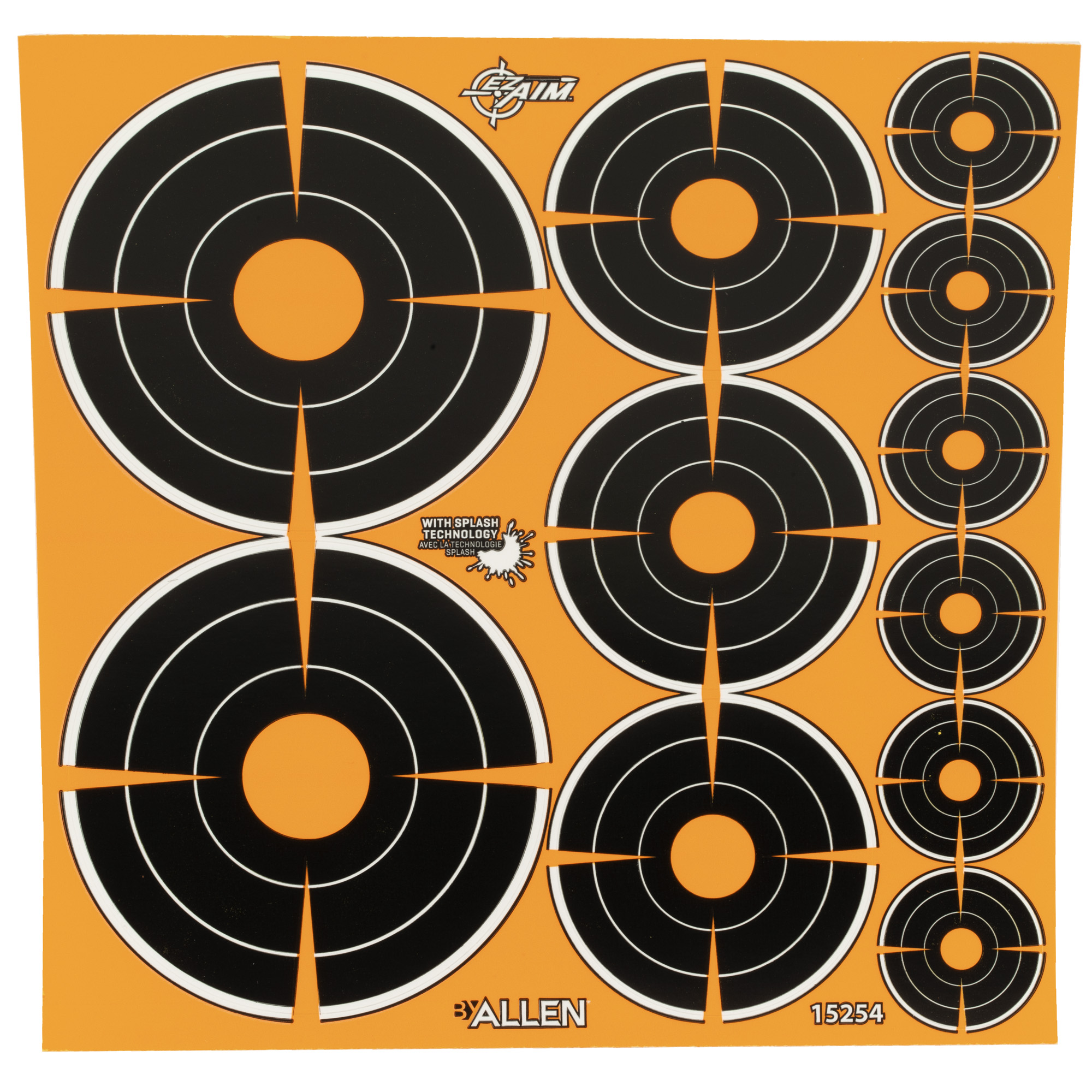 Allen Company EZ AIM Adhesive Bullseye 1″, 2″, 3″