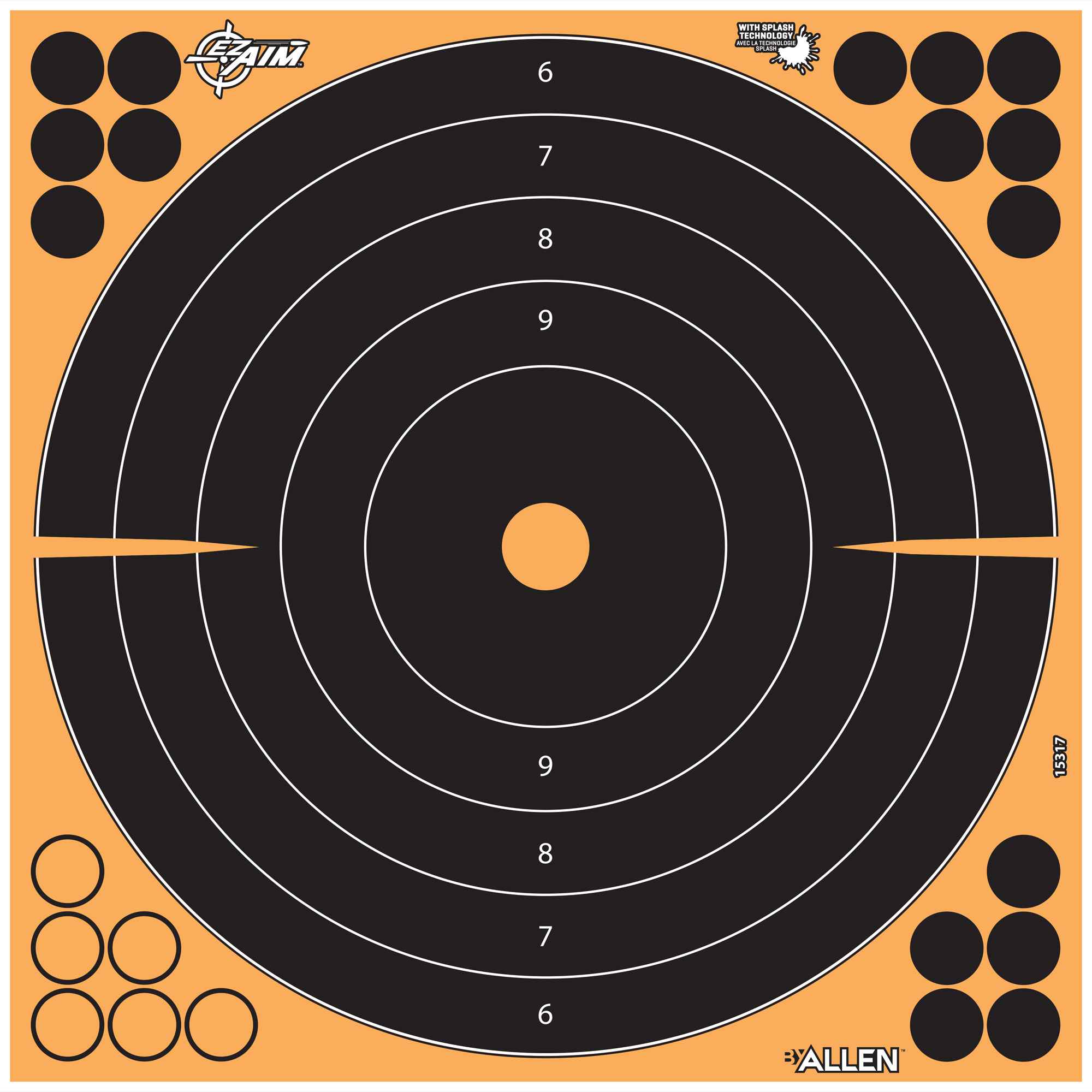 Allen Company EZ AIM Adhesive Bullseye 12″