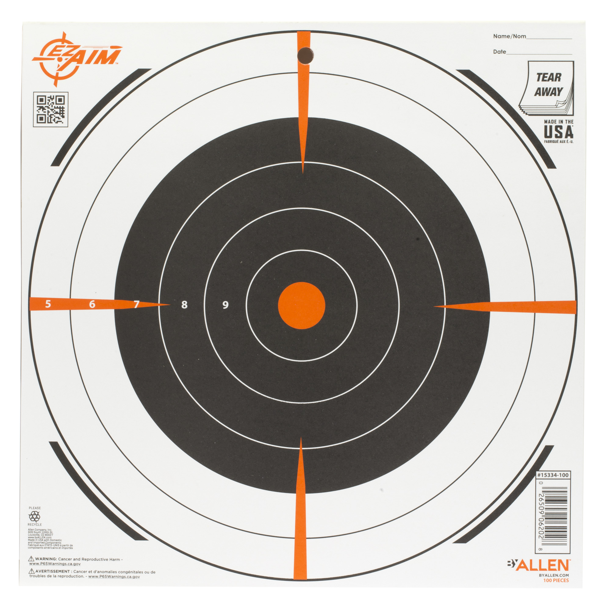 Allen Company EZ AIM Adhesive Sight Grid 12″x12″ – 100