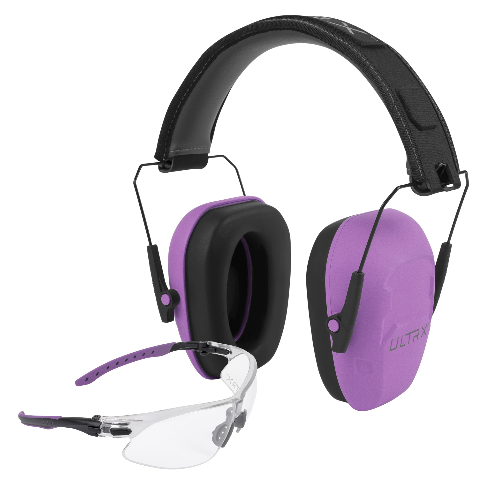 Allen Company ULTRX Hearing and Eye Combo Earmuff – 1 – Plum