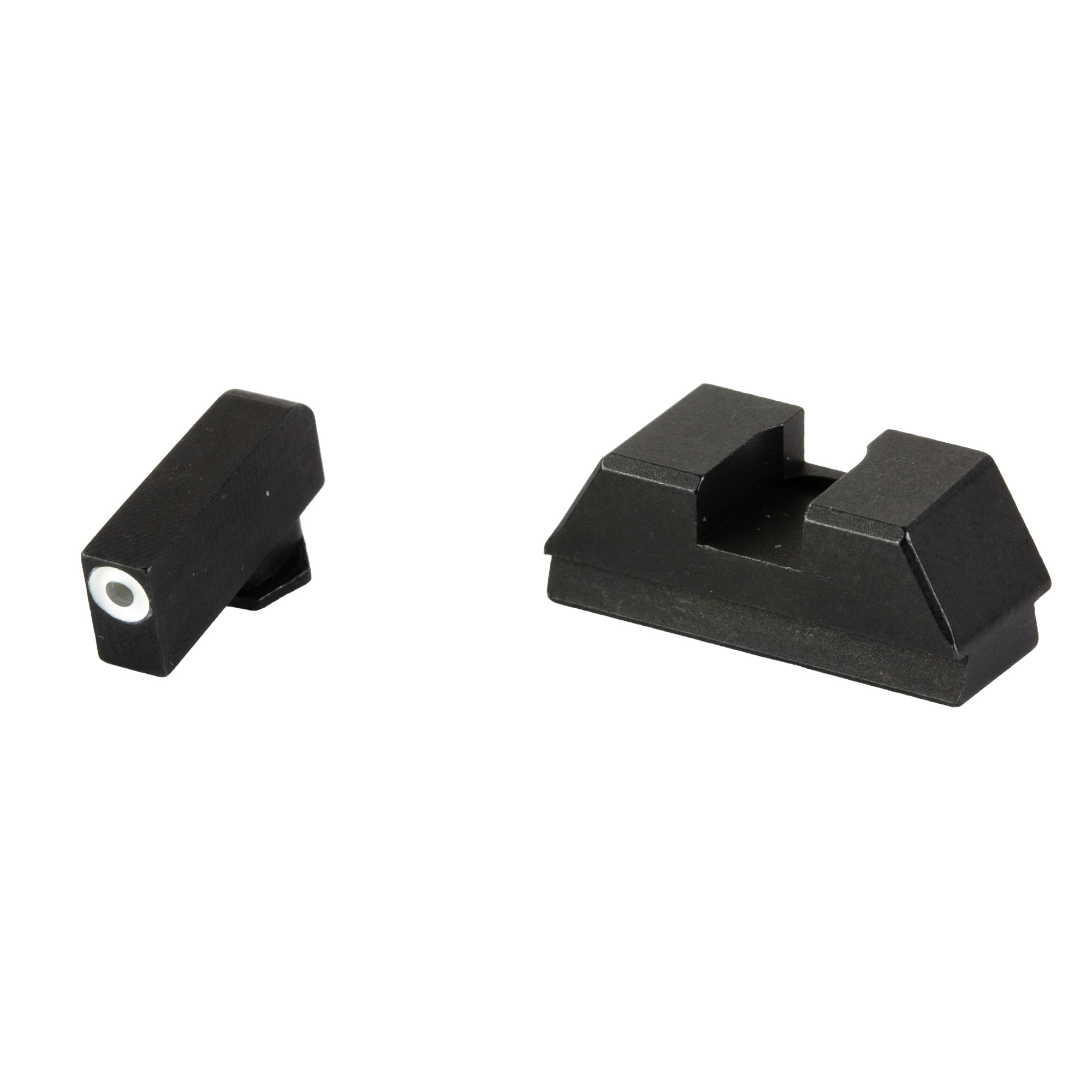 AmeriGlo Glock 48/43X Optic Compatible Sets for Glock Sight Front/Rear – Green, White Outline