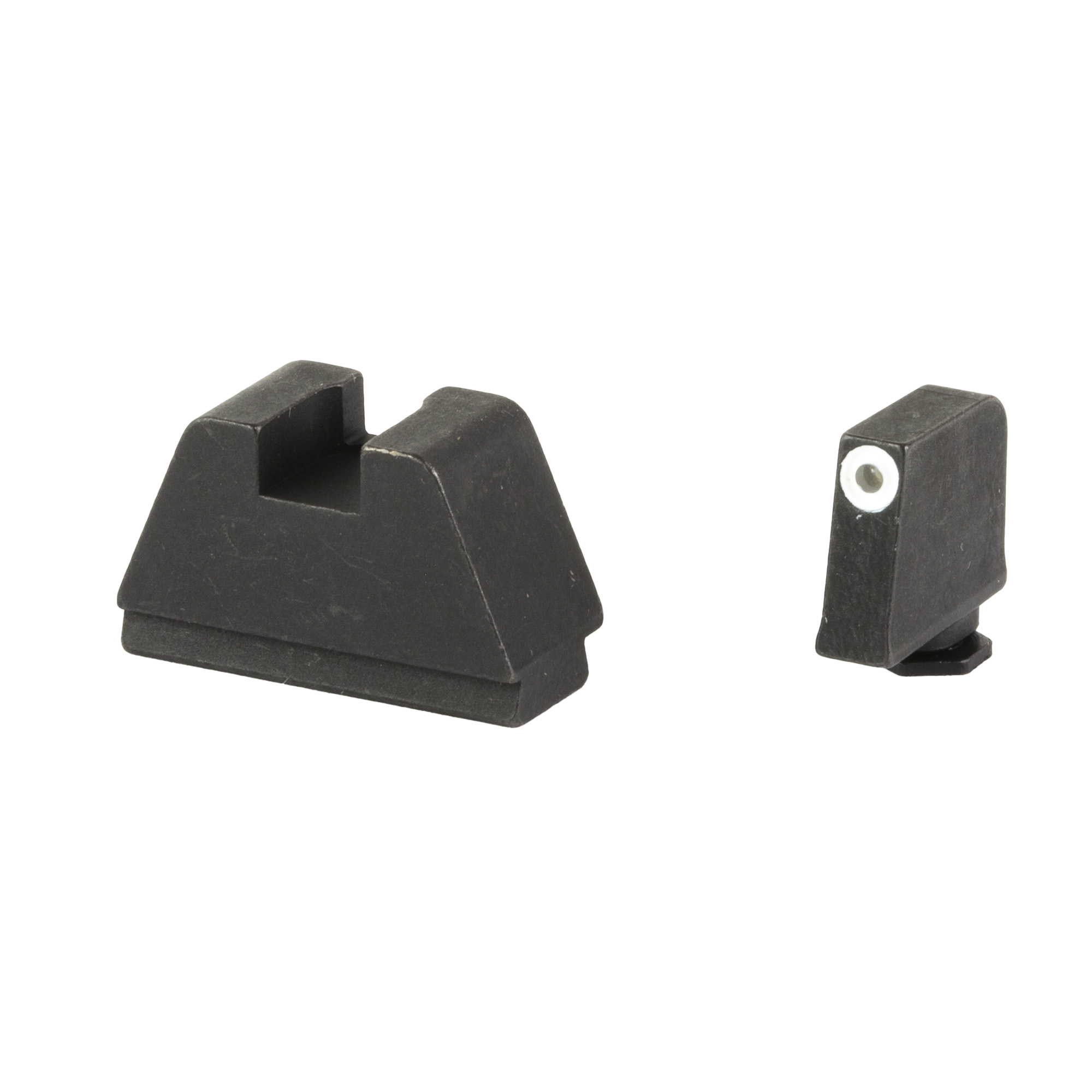 AmeriGlo All Glock OEM Optic Compatible Sets for Glock Sight Front/Rear – Green, White Outline