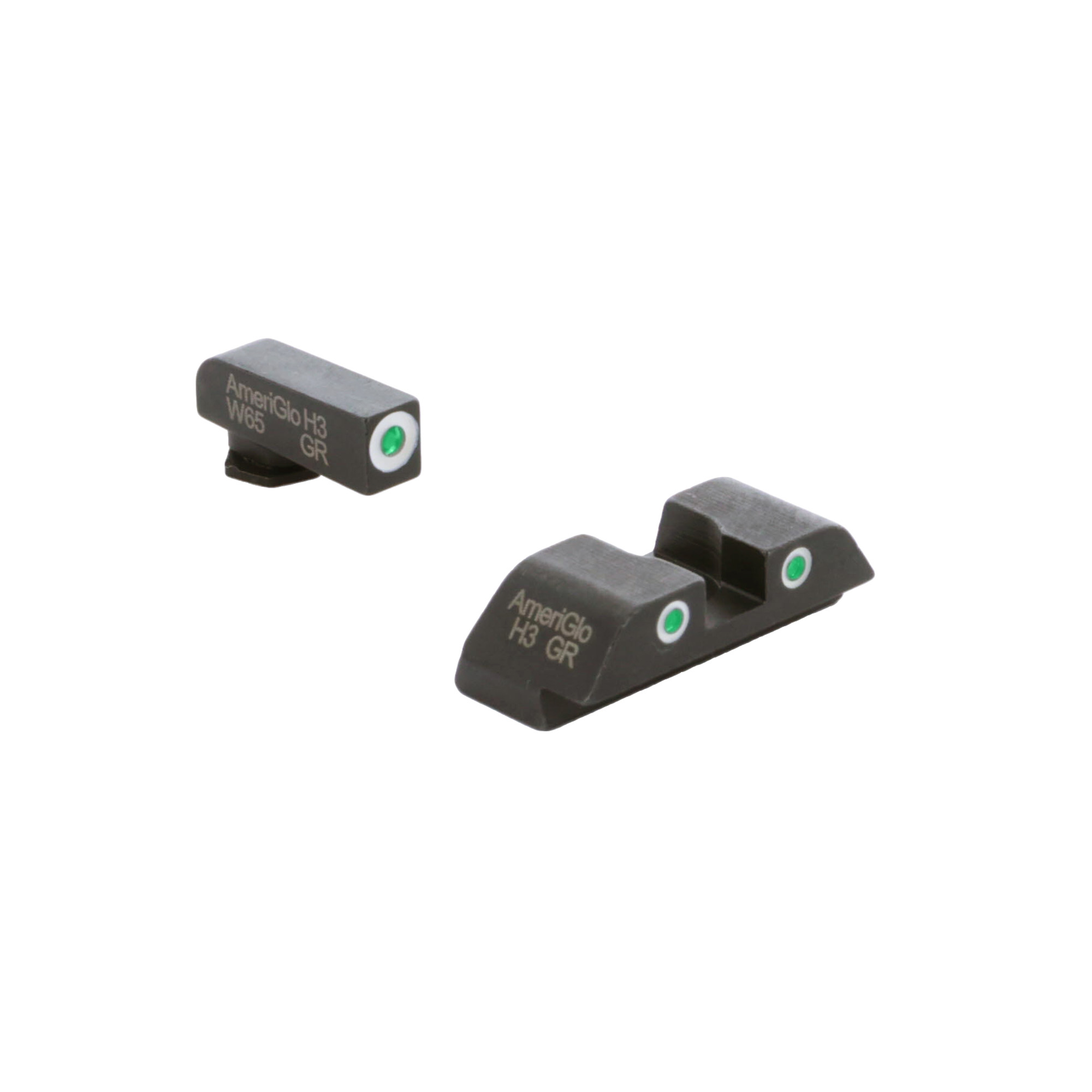 AmeriGlo Glock Generation 5 9mm/.40 Classic Sight Set Night Sight – Green, White