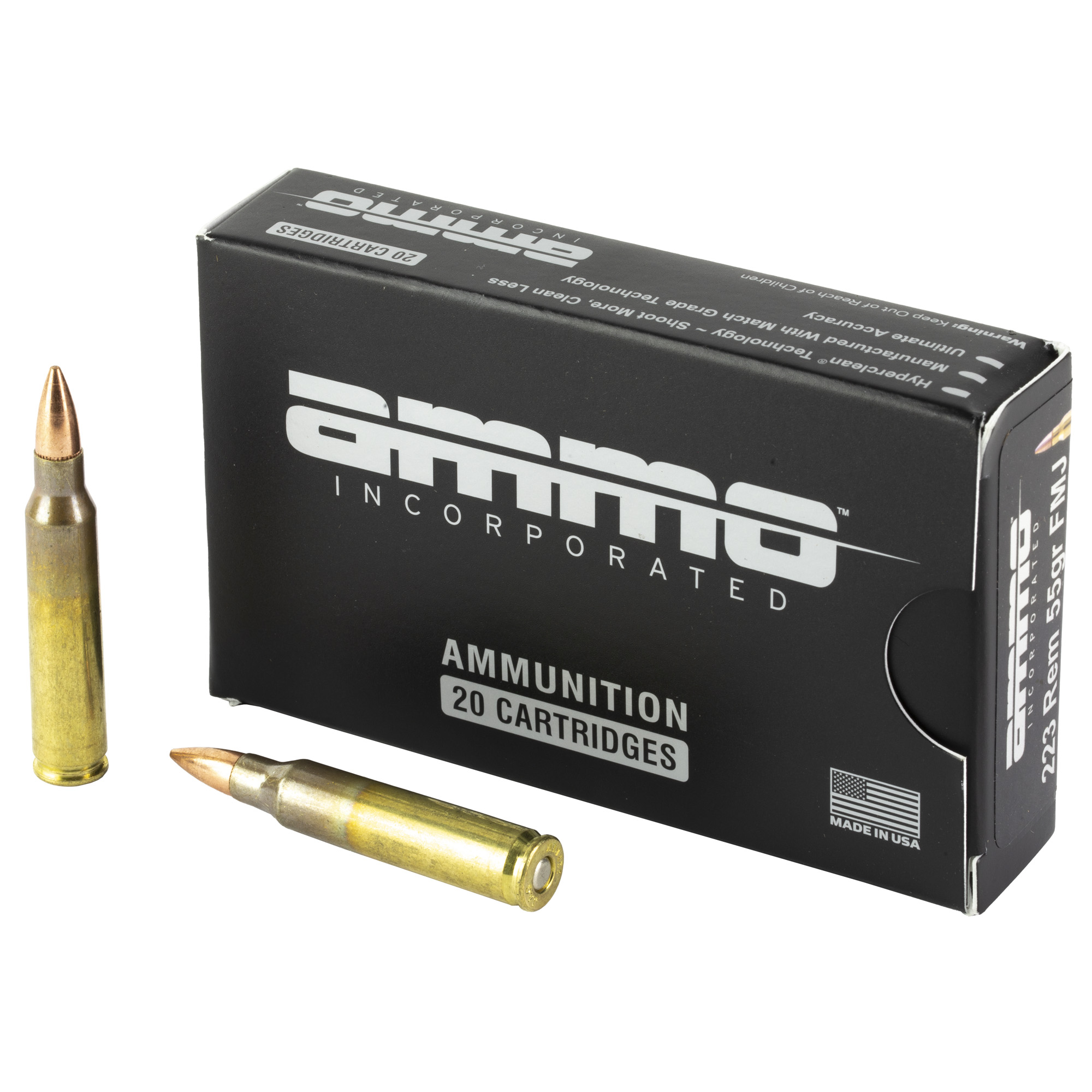 Ammo Inc Signature M193 223 Remington 55gr Full Metal Jacket – 20rd