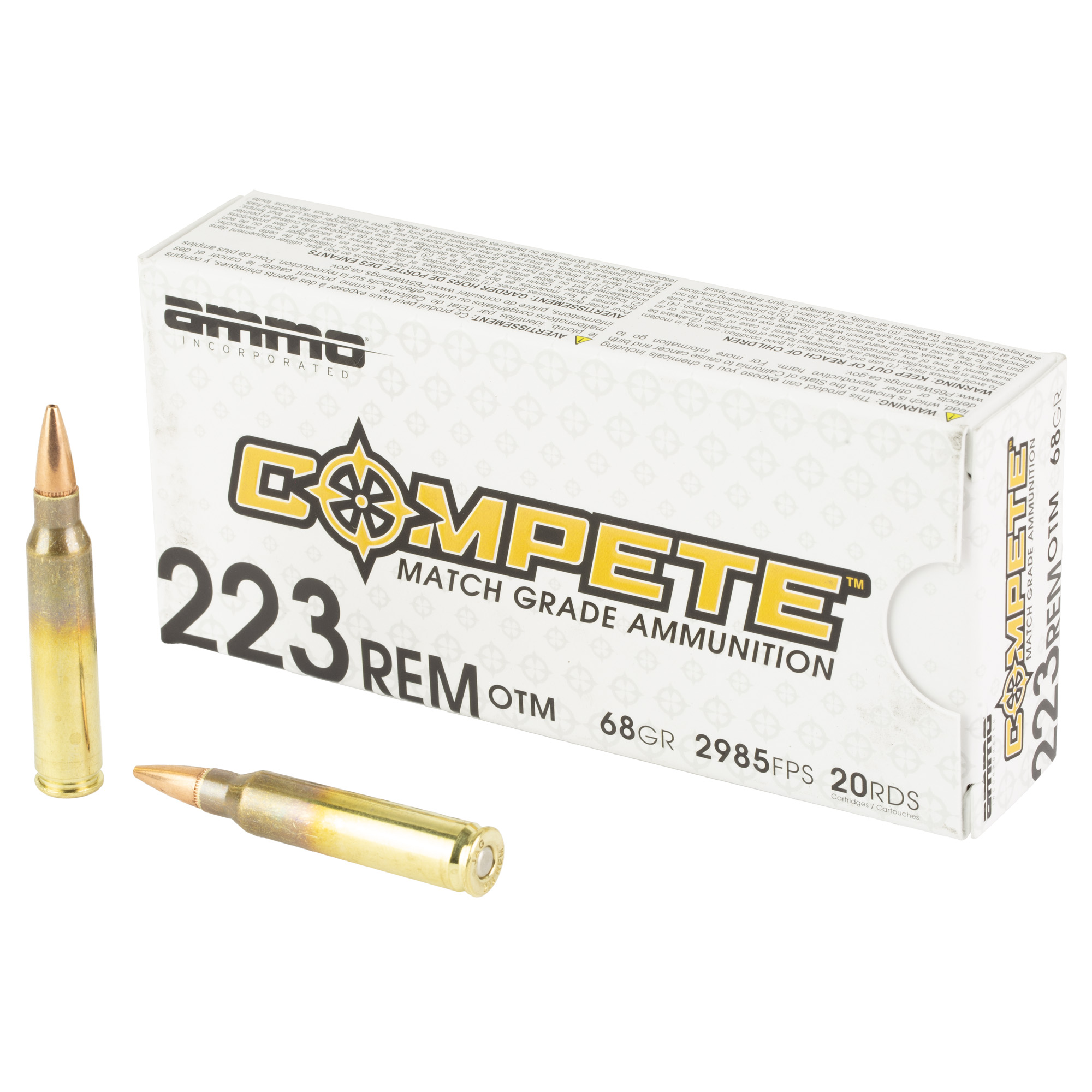 Ammo Inc Compete 223 Remington 68gr Open Tip Match – 20rd