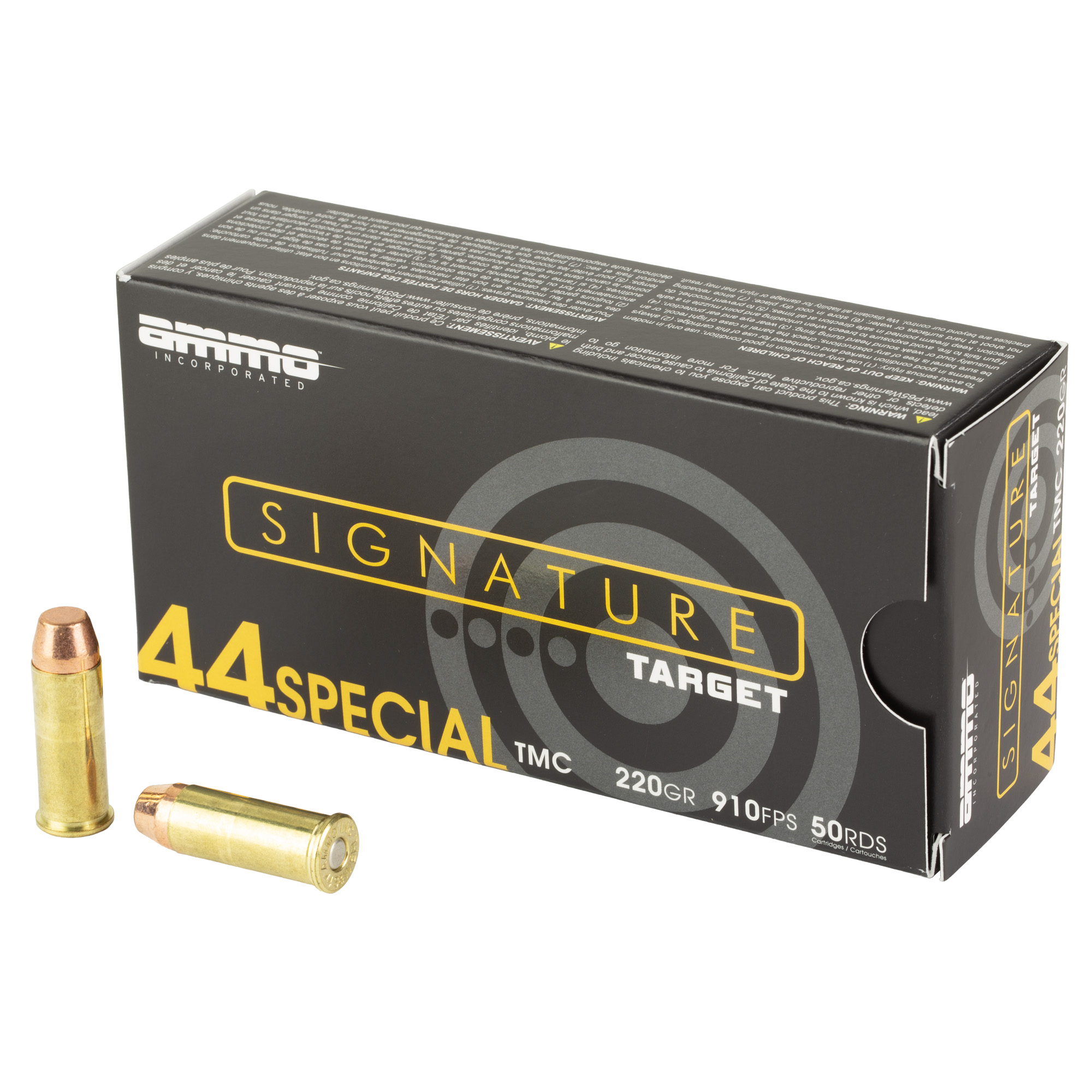 Ammo Inc Signature Target 44 Special 220gr Total Metal Coating – 50rd