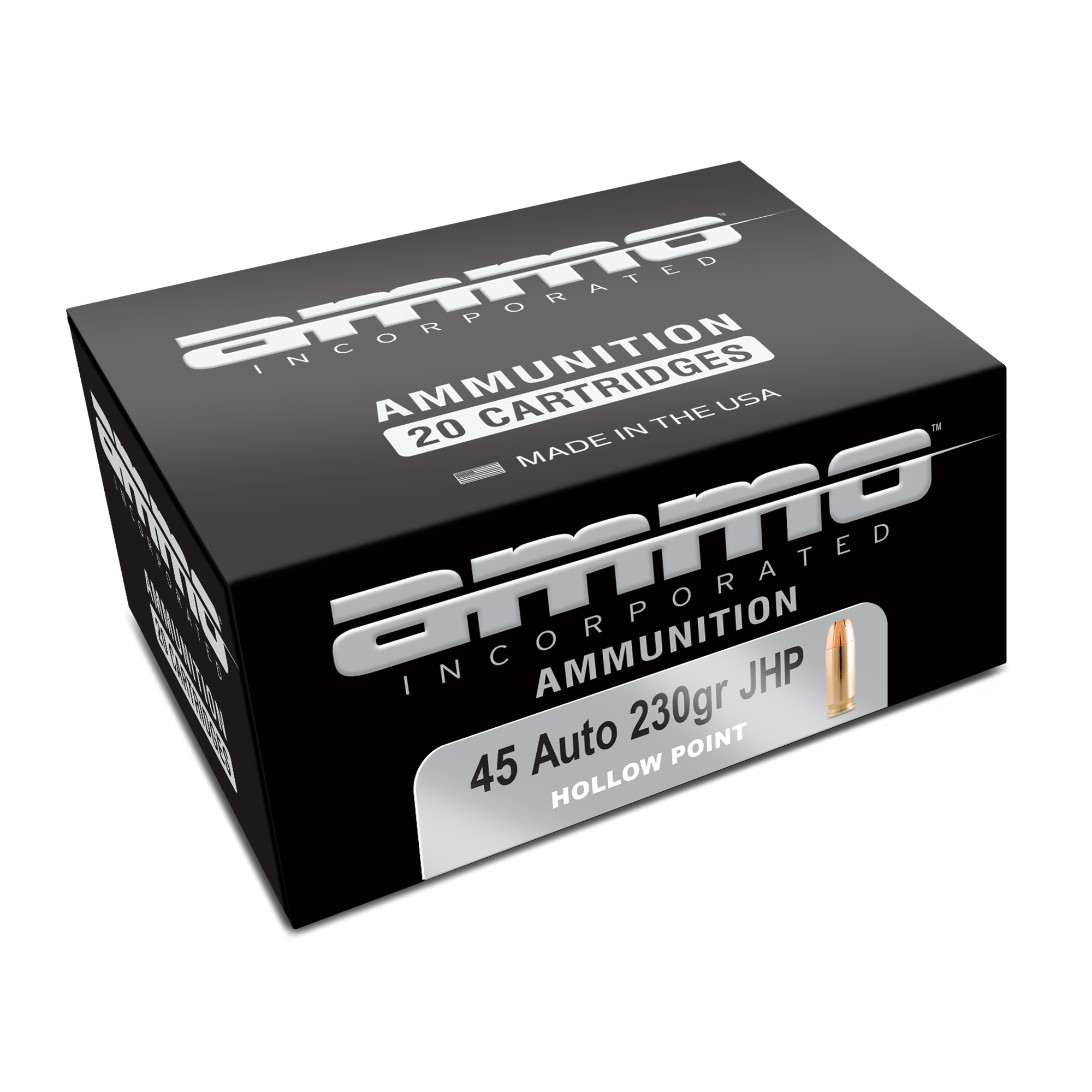 Ammo Inc Signature 45 ACP 230gr Jacketed Hollow Point – 20rd