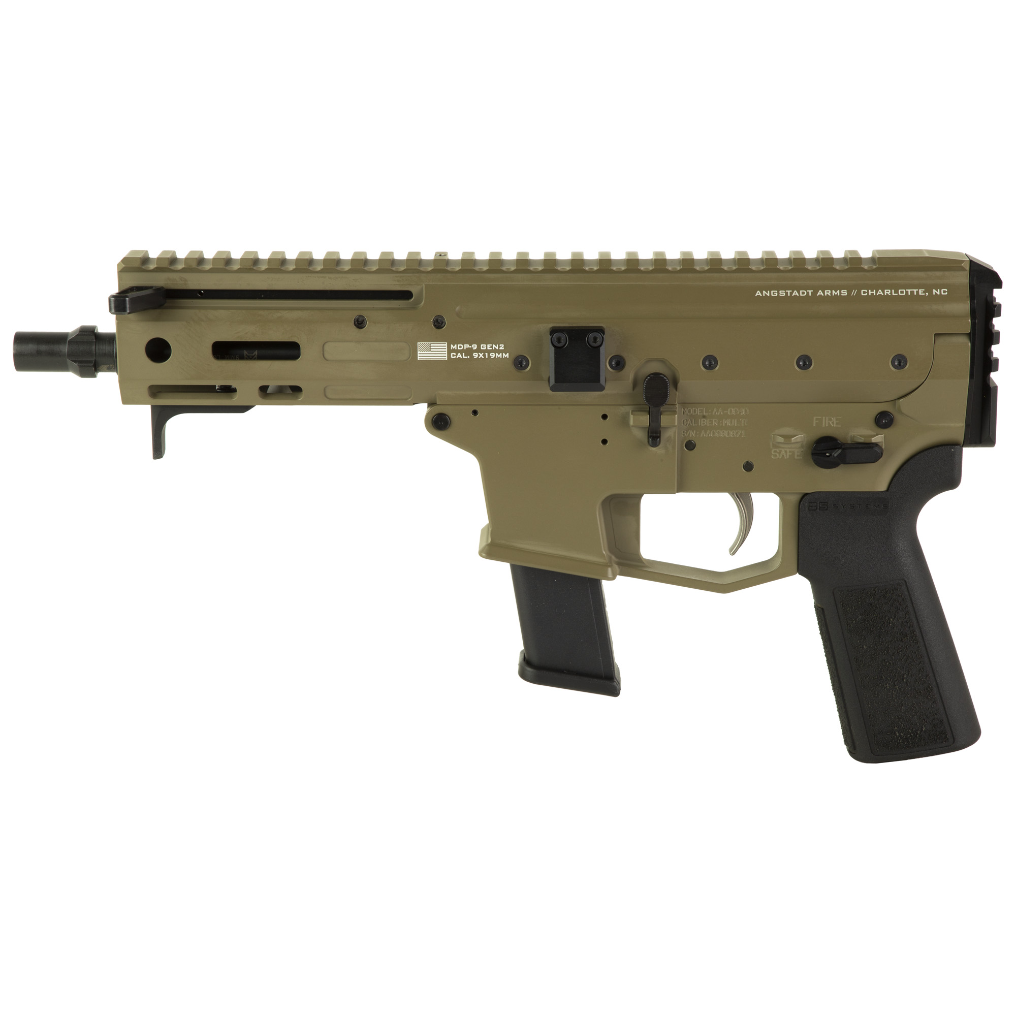 Angstadt Arms MDP-9 Gen2 6″ 9mm 27rd – Flat Dark Earth