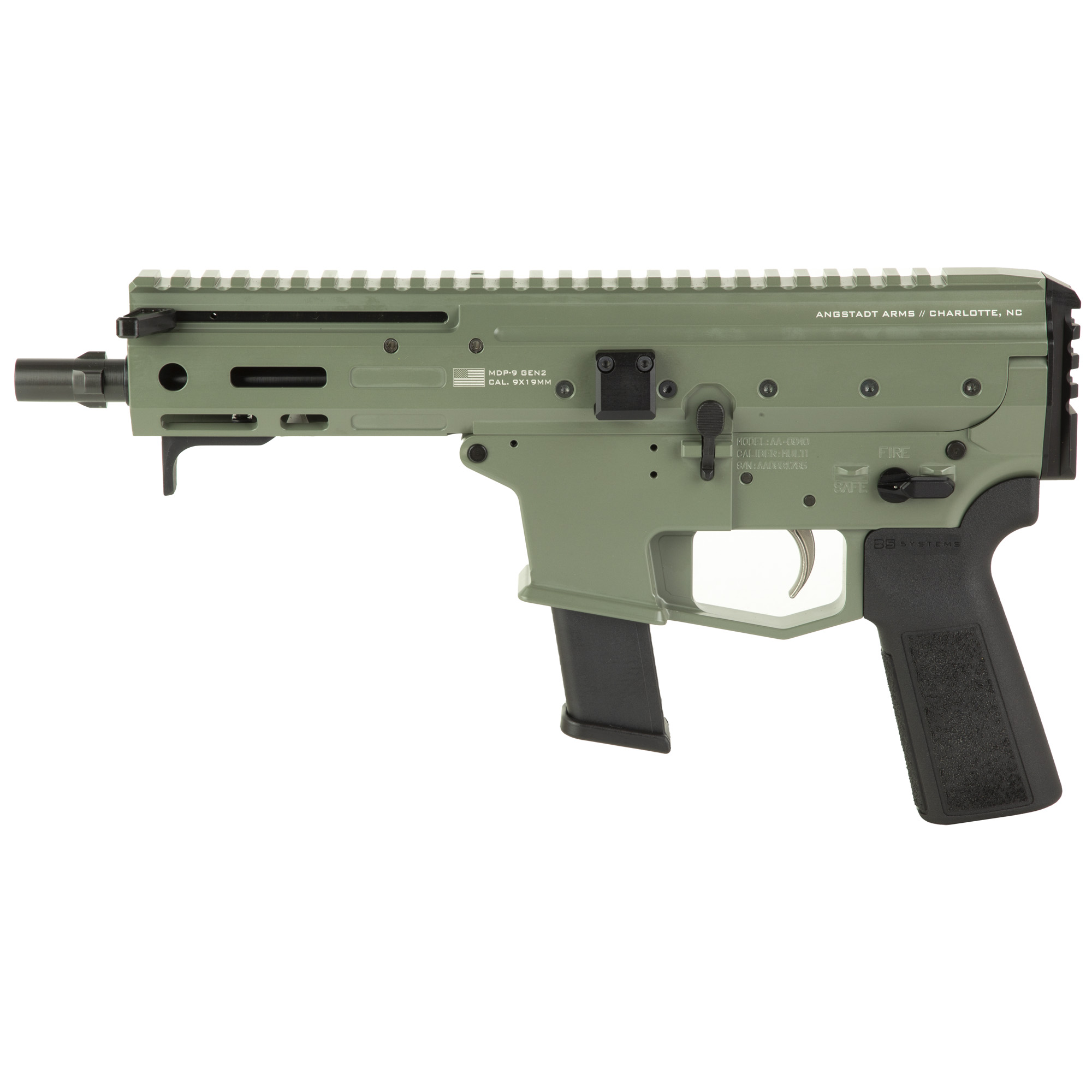 Angstadt Arms MDP-9 Gen2 6″ 9mm 27rd – Green