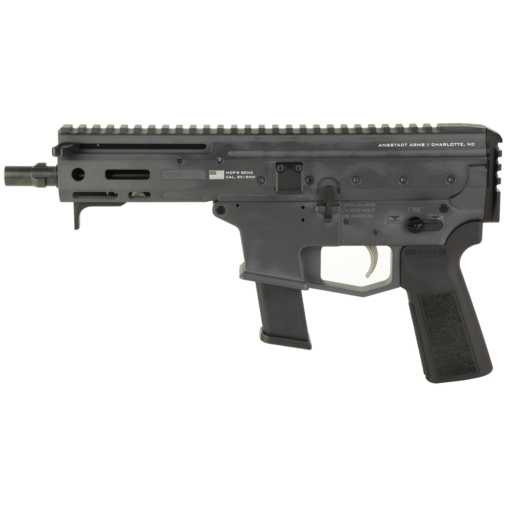 Angstadt Arms MDP-9 Gen2 6″ 9mm 27rd – Sniper Gray